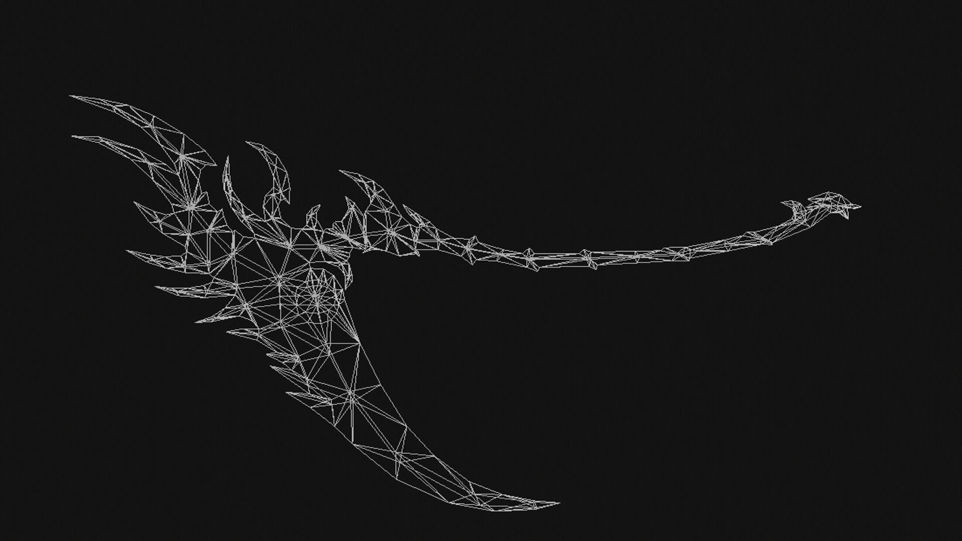 Futuristic Scythe Low-poly 3D model_14