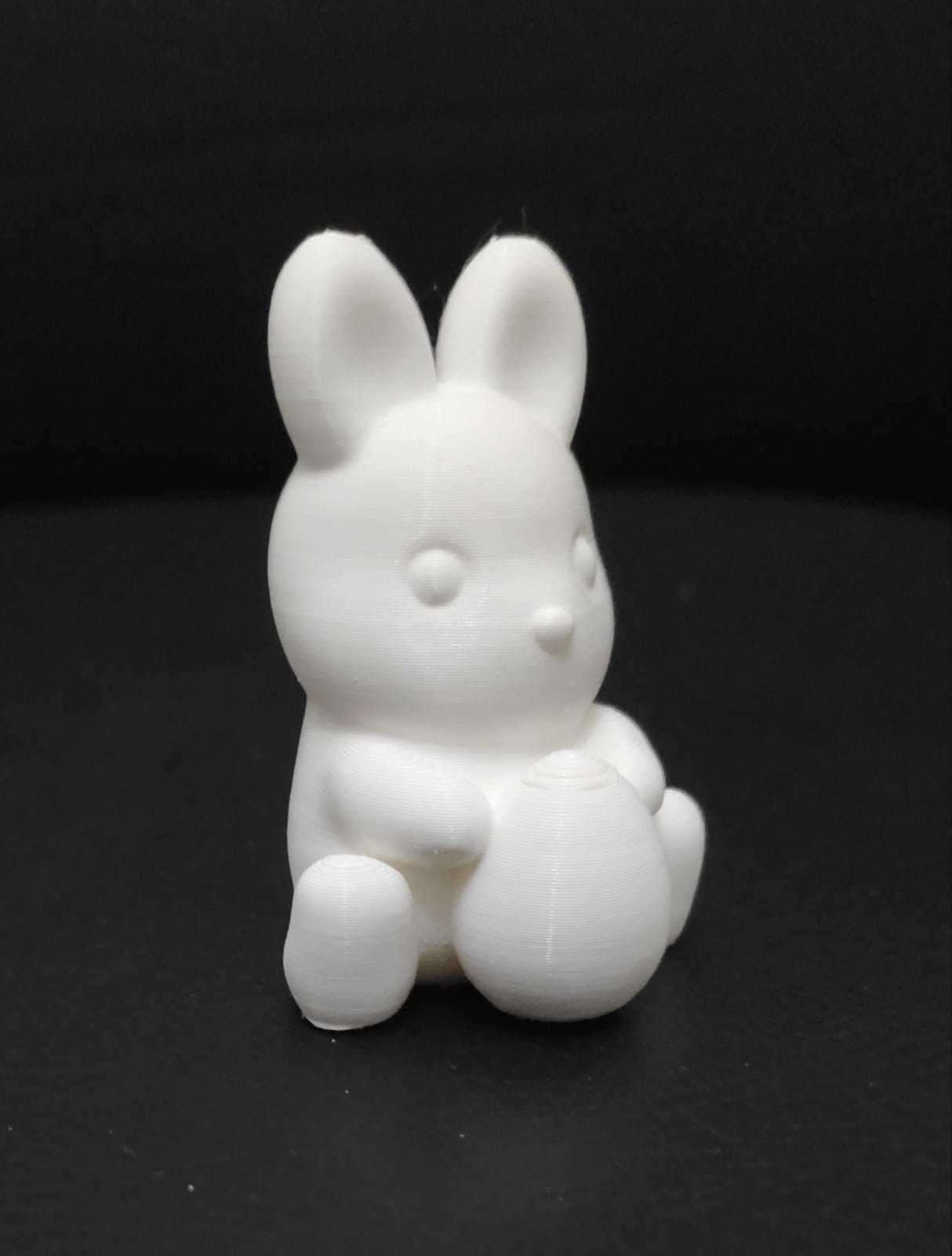 Round Bunny With Egg 3D print model_10