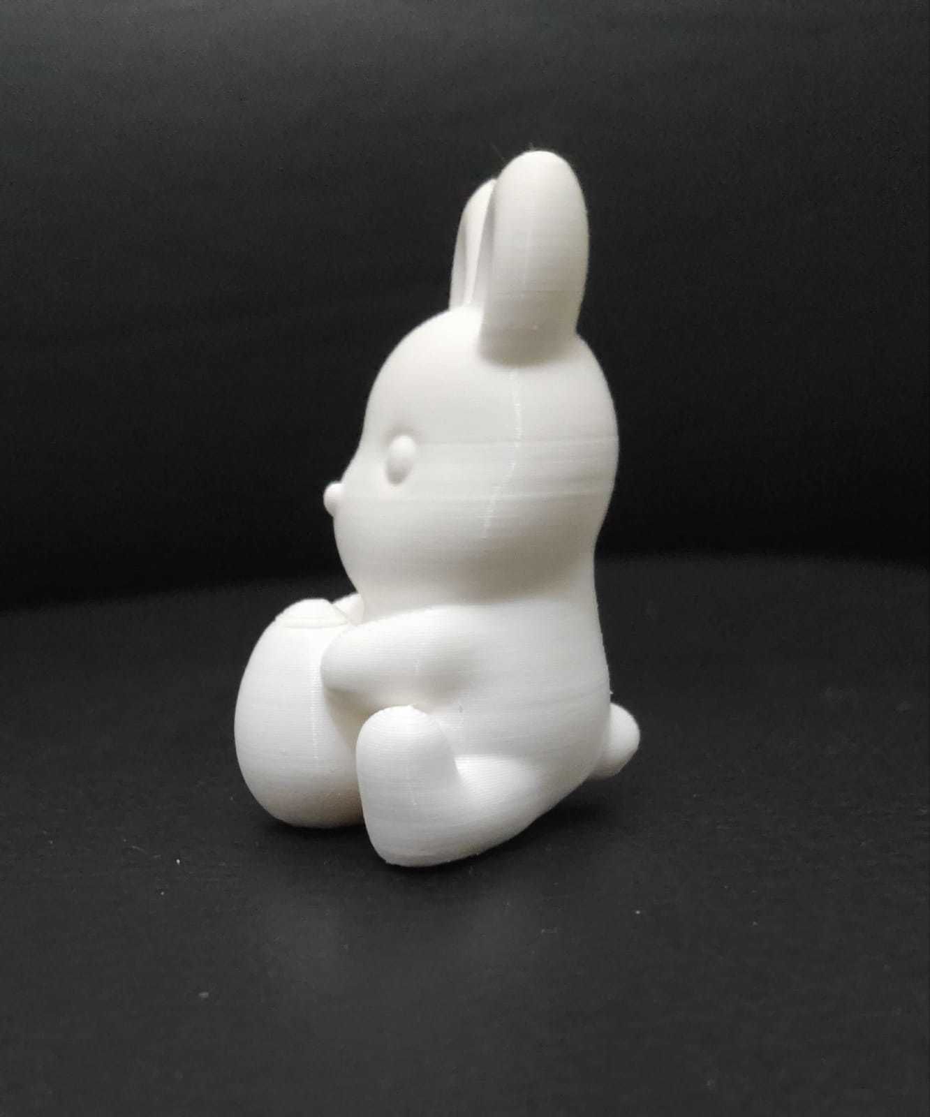 Round Bunny With Egg 3D print model_6