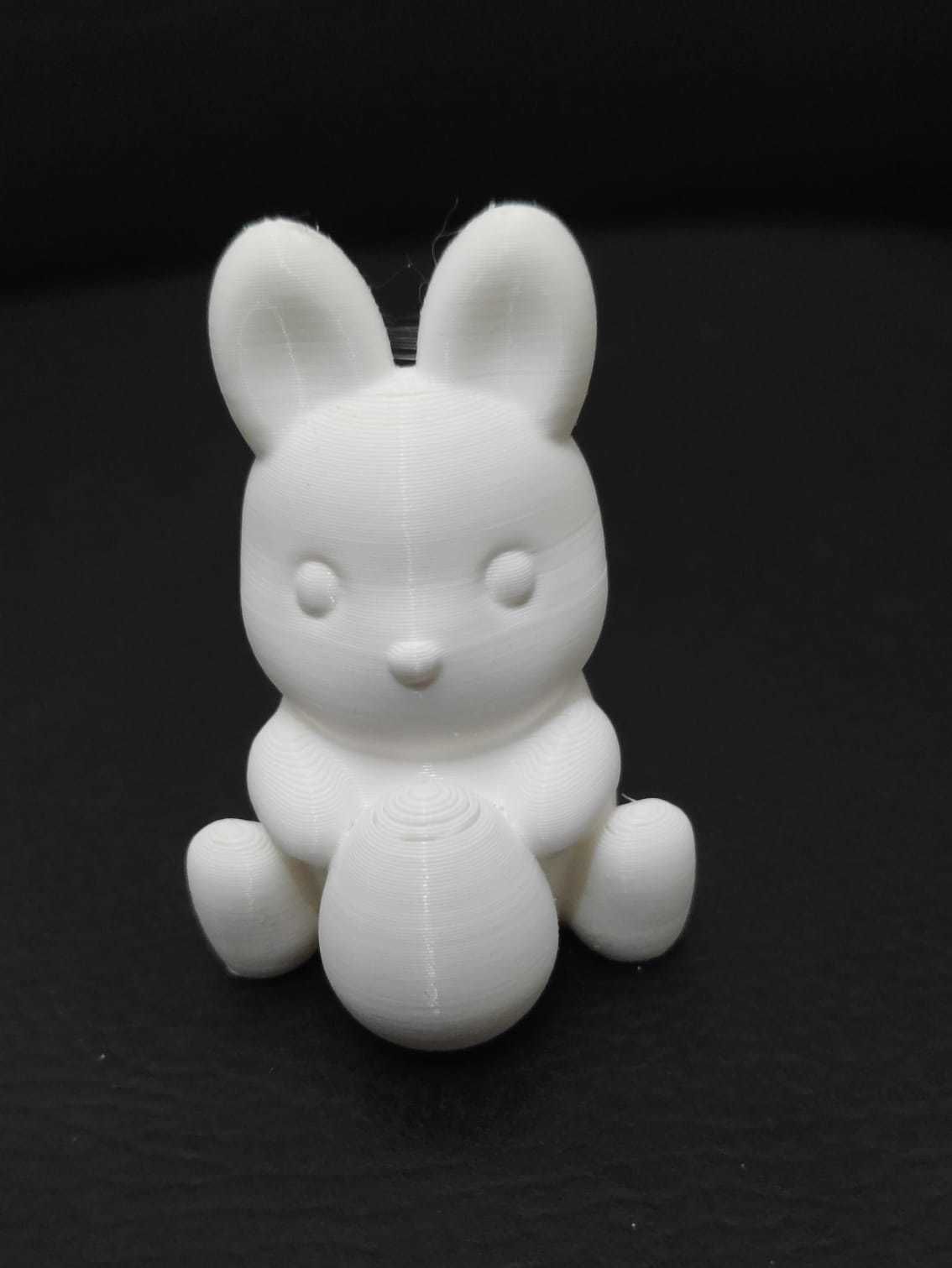 Round Bunny With Egg 3D print model_11