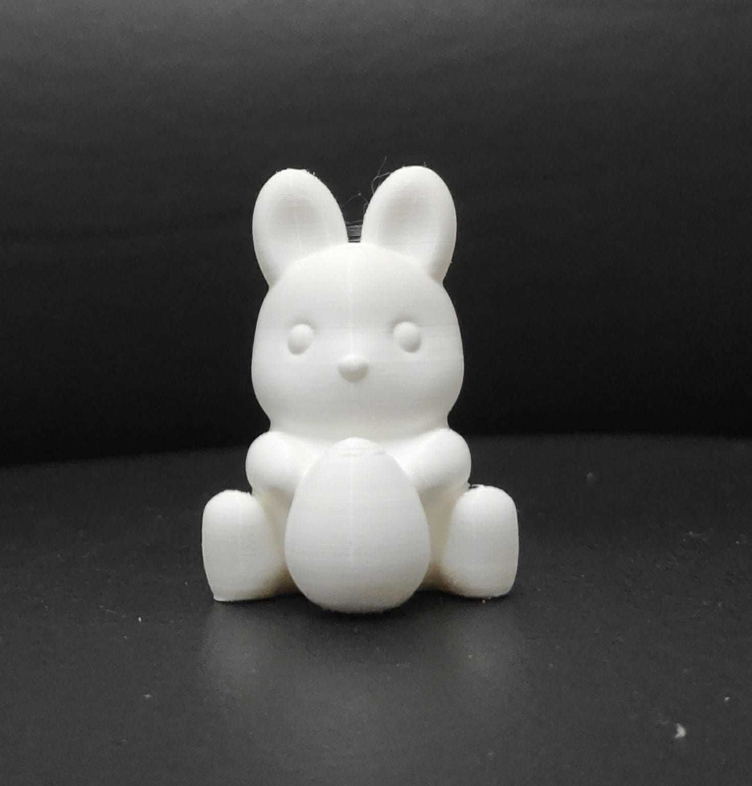 Round Bunny With Egg 3D print model_4