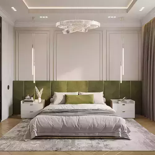 Interior Bedroom scene 02