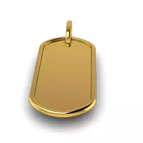 Military DogTag with bail Small Medium Large  Pendant Jewelry