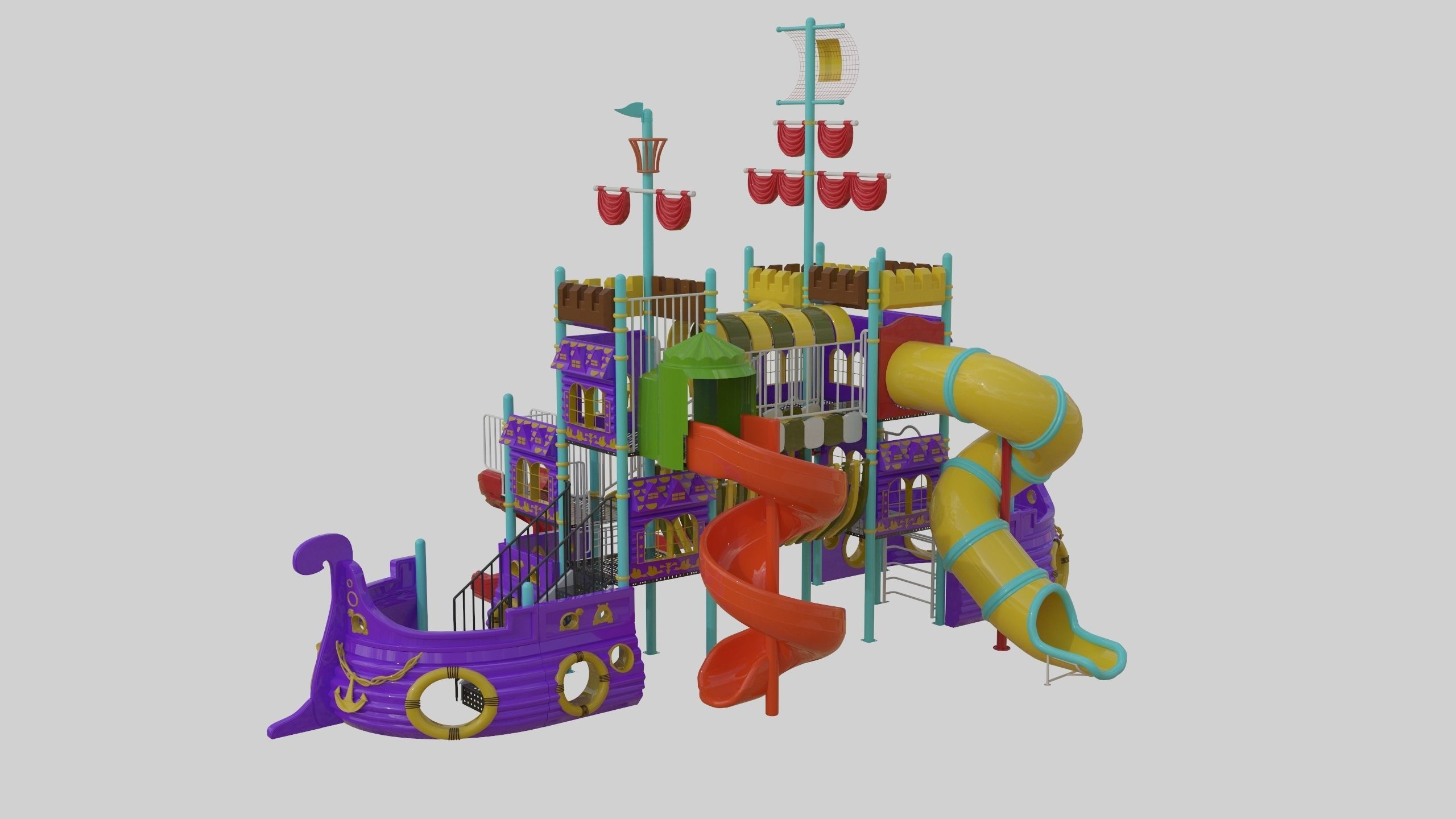 Ship Themed Playground Model - 04 3D model_31