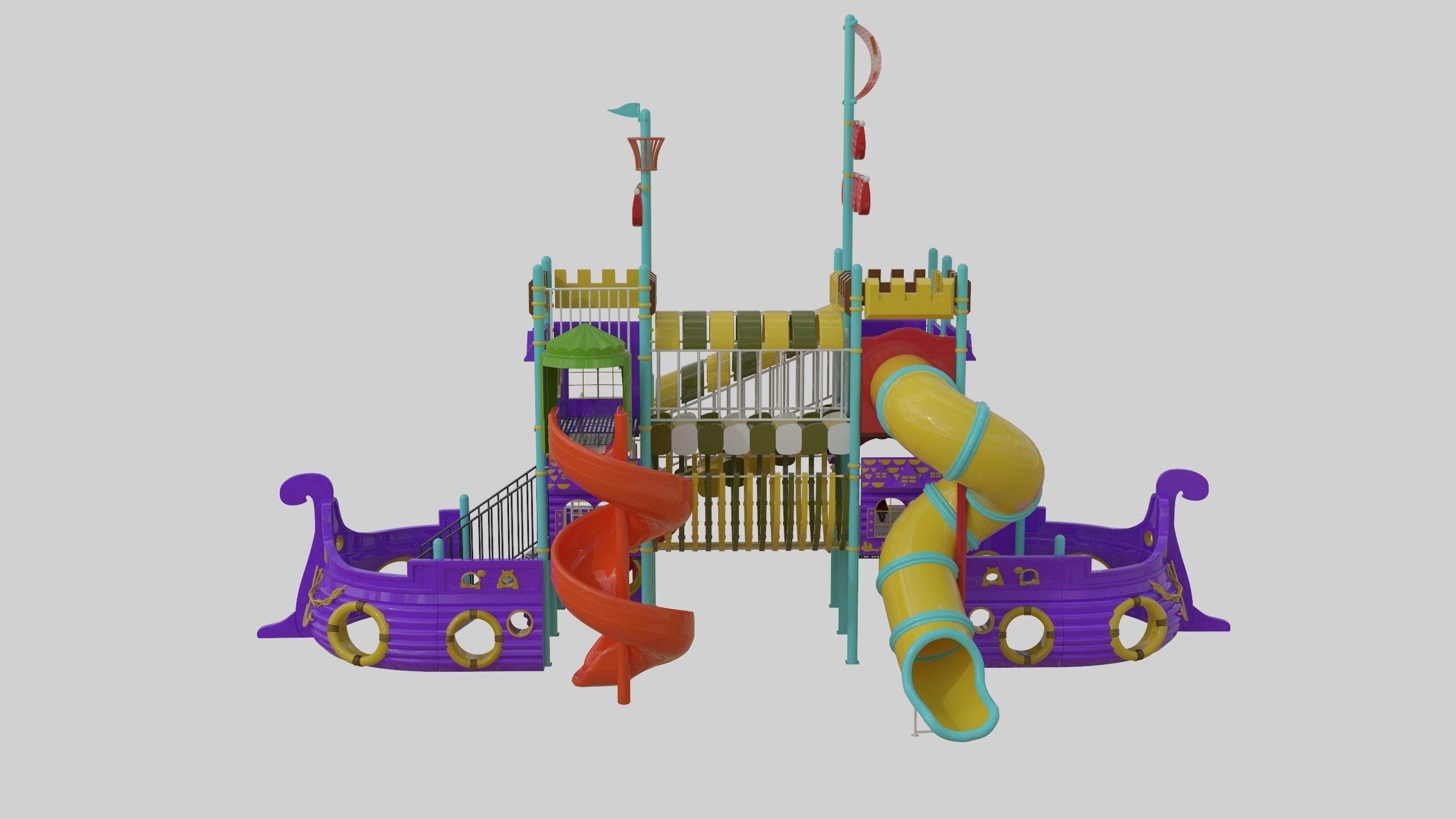 Ship Themed Playground Model - 04 3D model_30