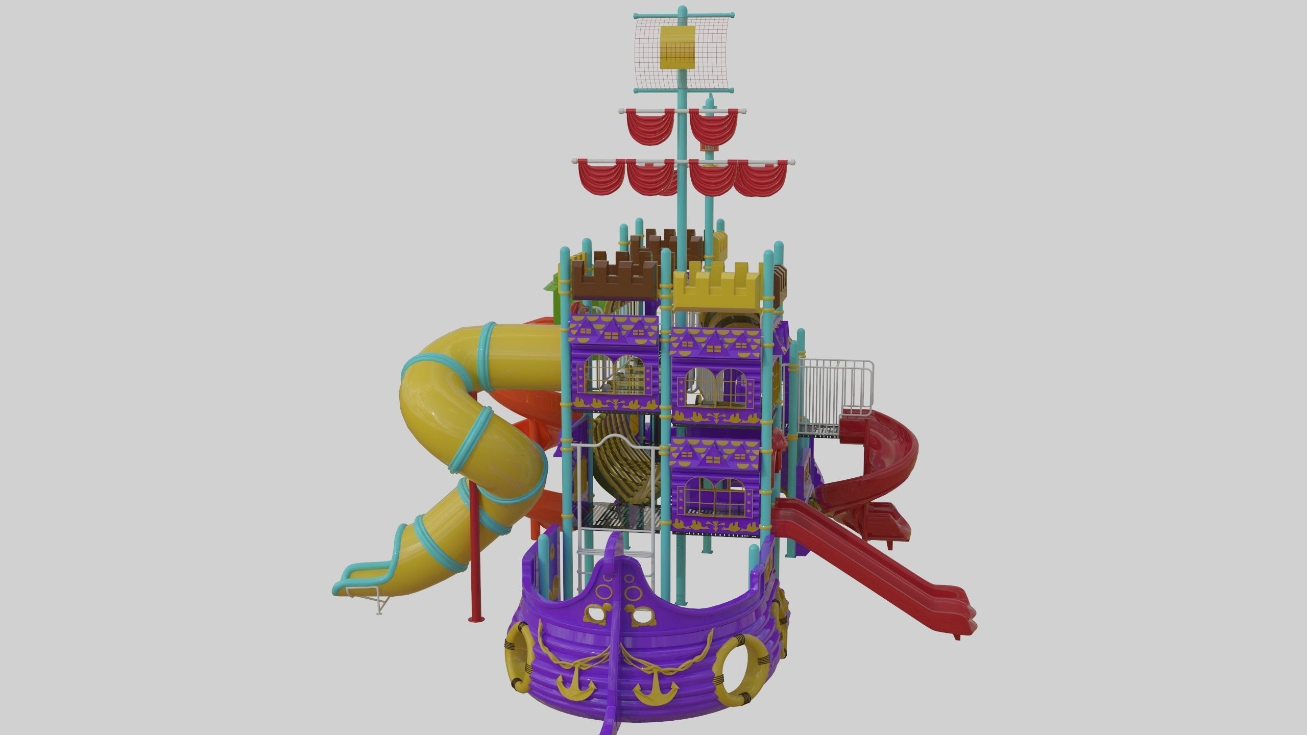 Ship Themed Playground Model - 04 3D model_22