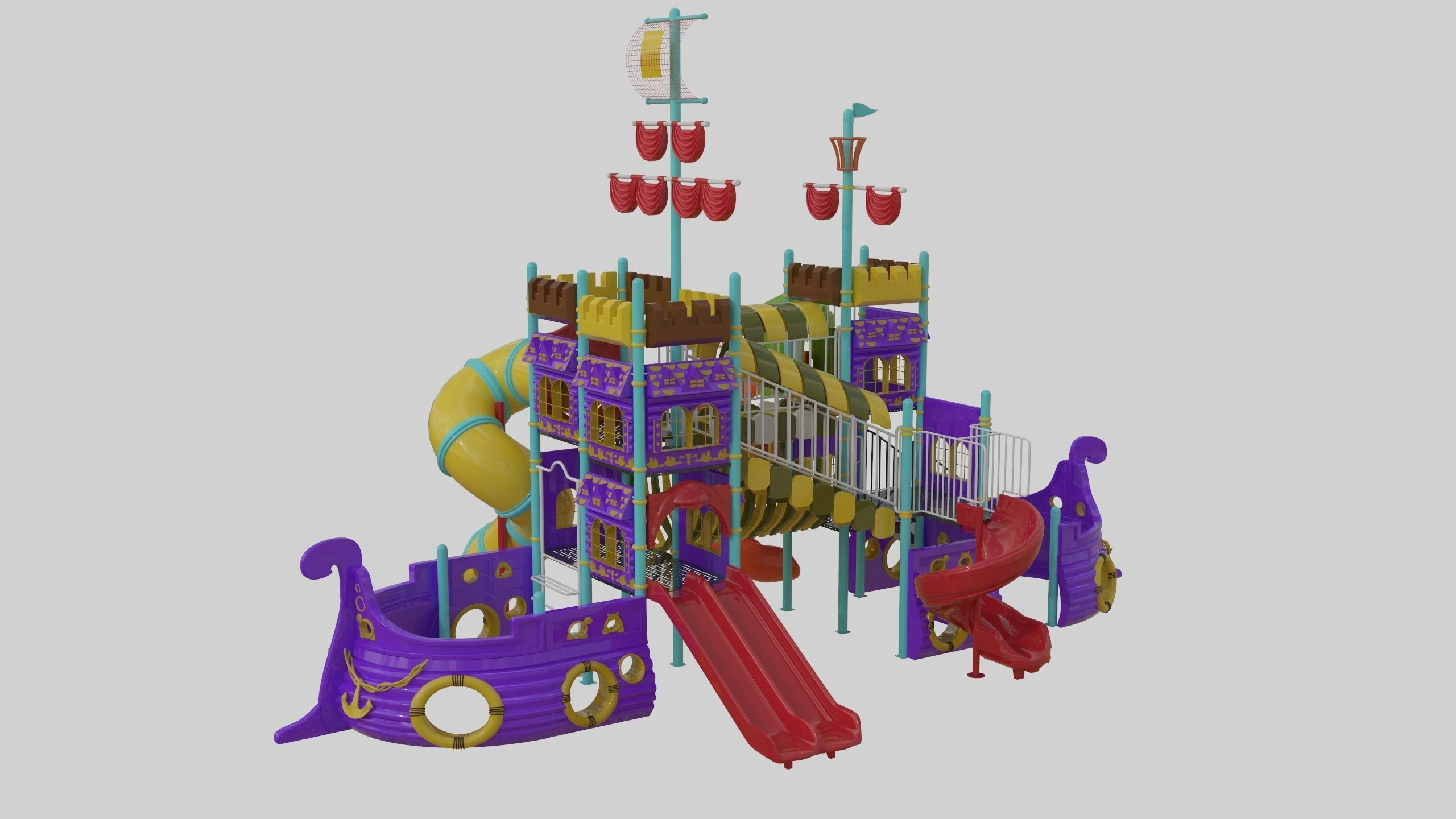 Ship Themed Playground Model - 04 3D model_21