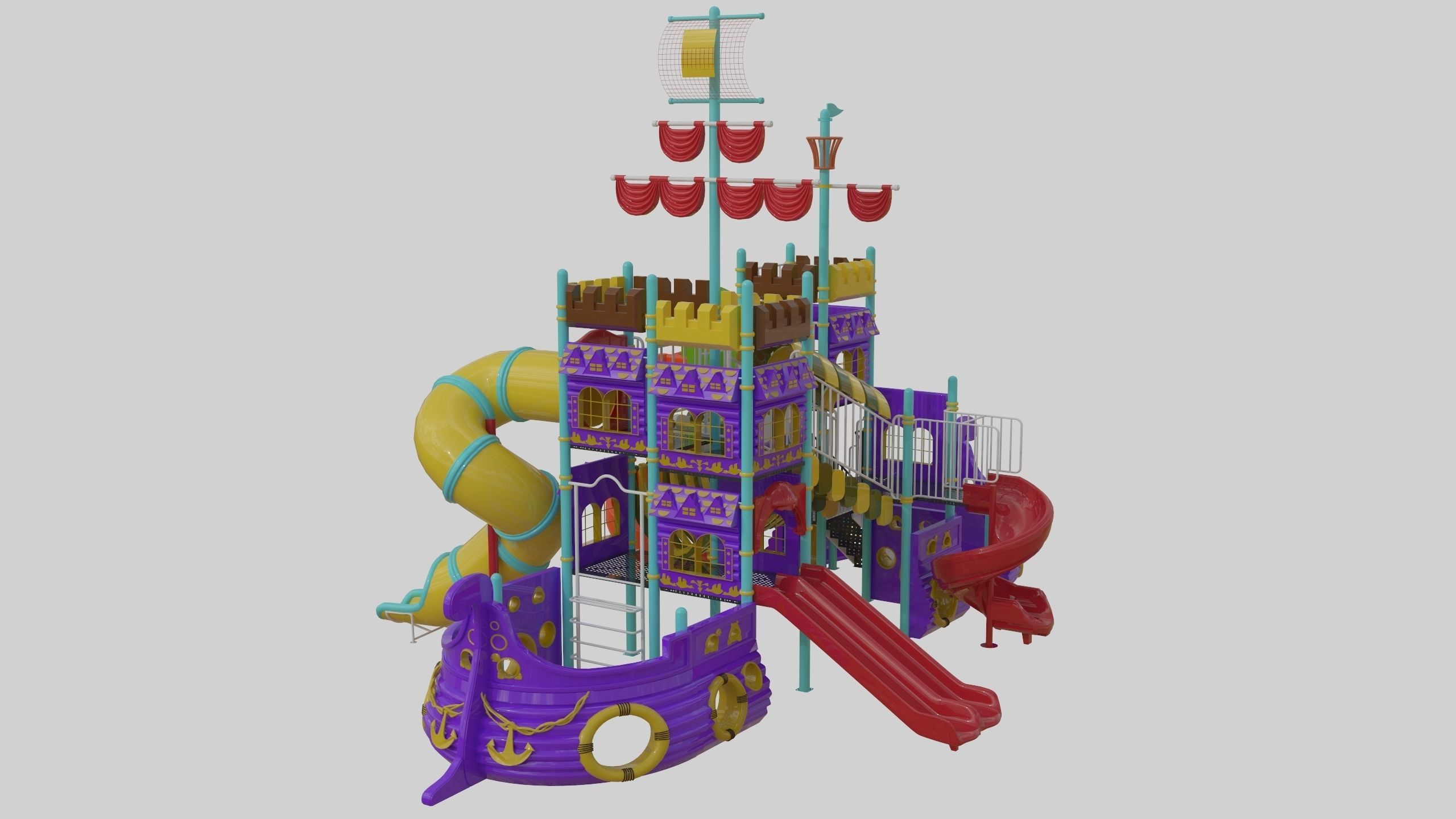 Ship Themed Playground Model - 04 3D model_24