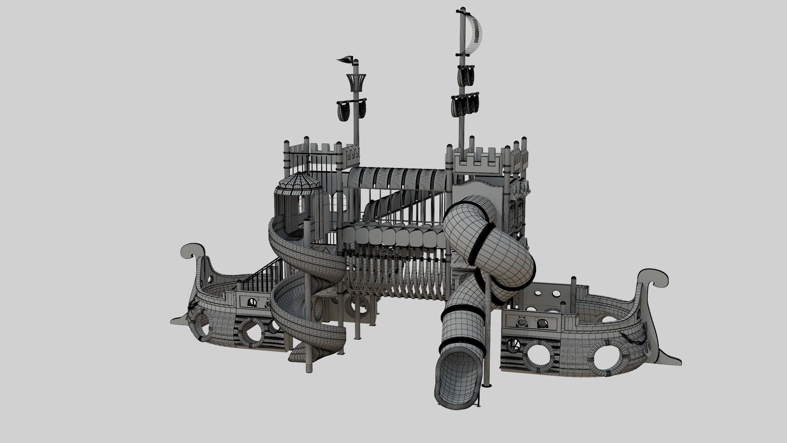 Ship Themed Playground Model - 04 3D model_52