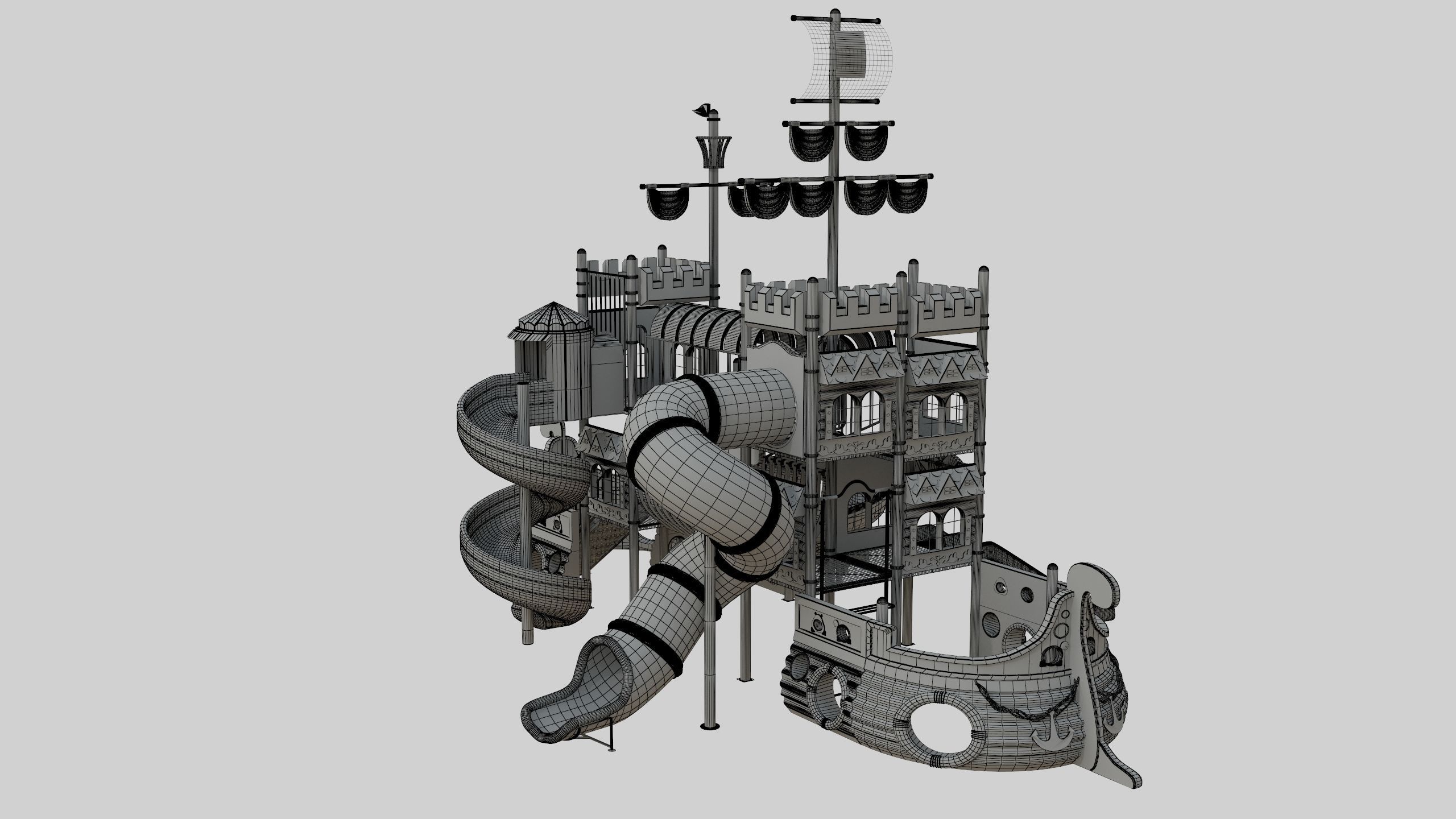 Ship Themed Playground Model - 04 3D model_51