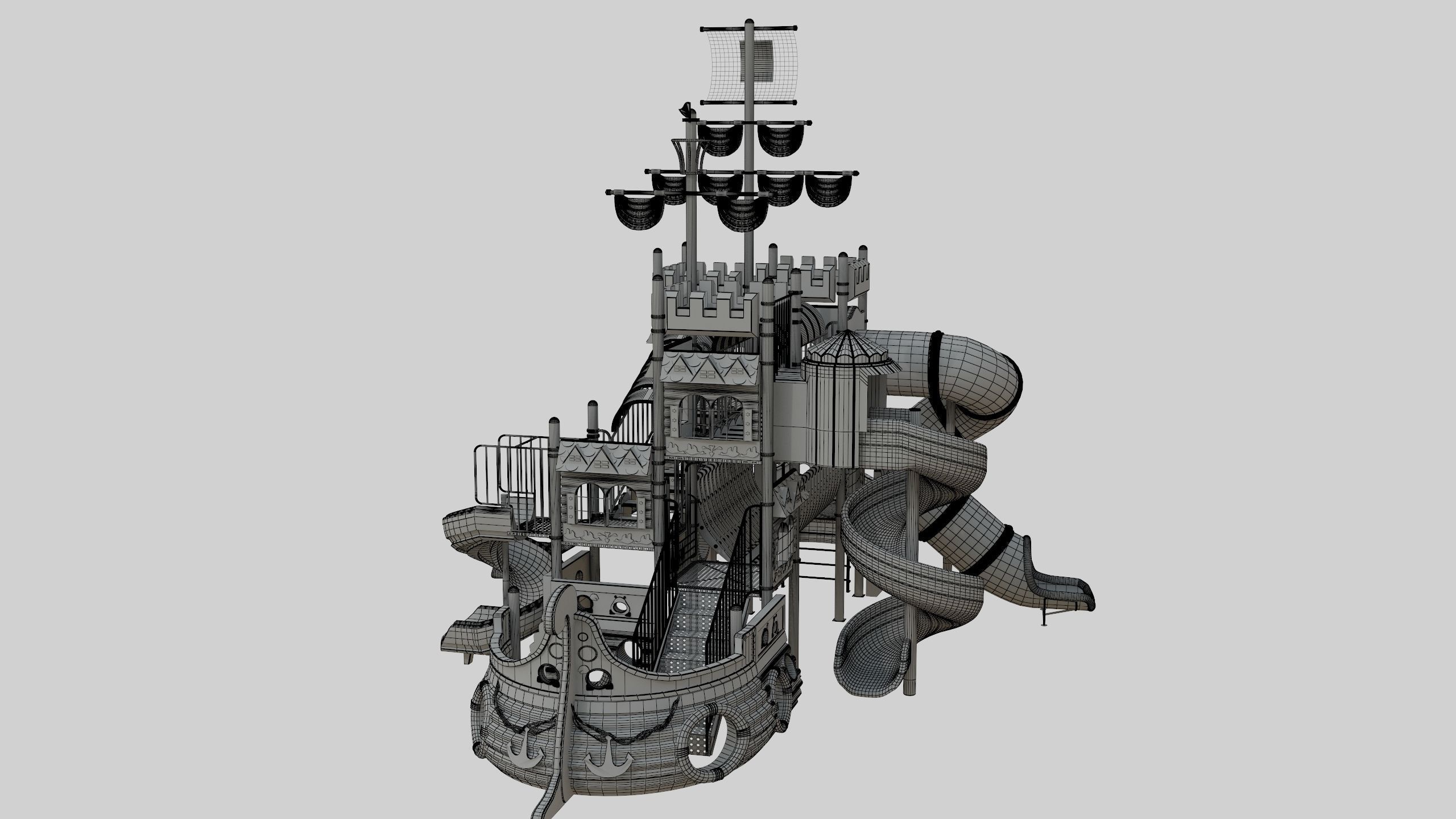 Ship Themed Playground Model - 04 3D model_38