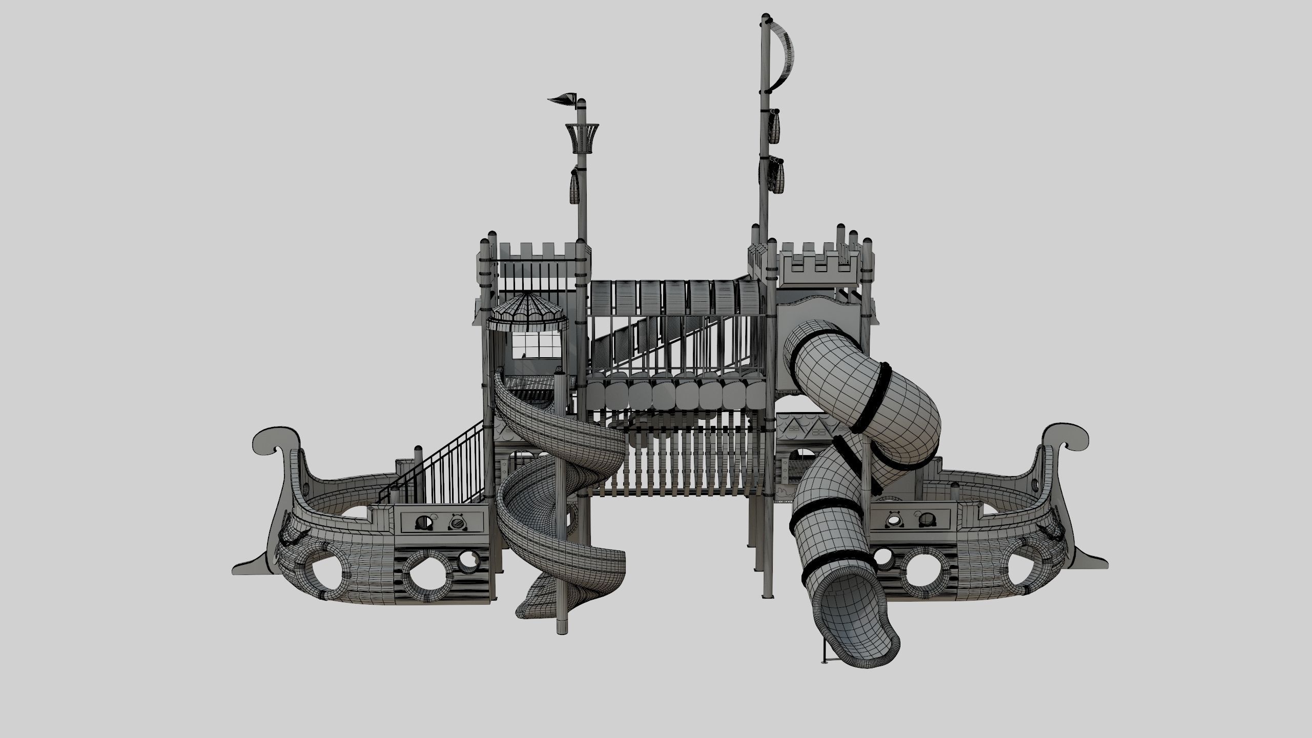 Ship Themed Playground Model - 04 3D model_50