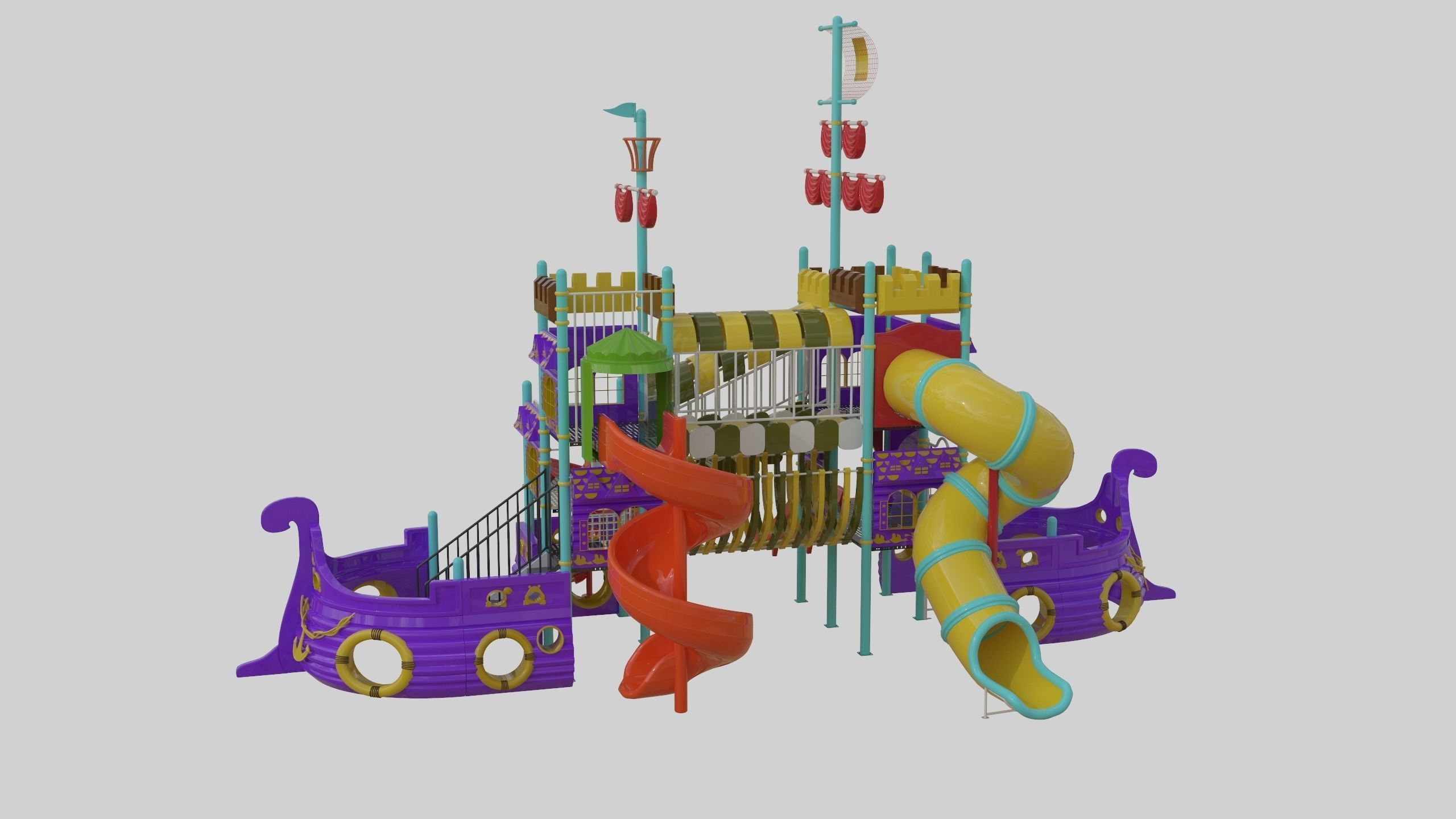 Ship Themed Playground Model - 04 3D model_28