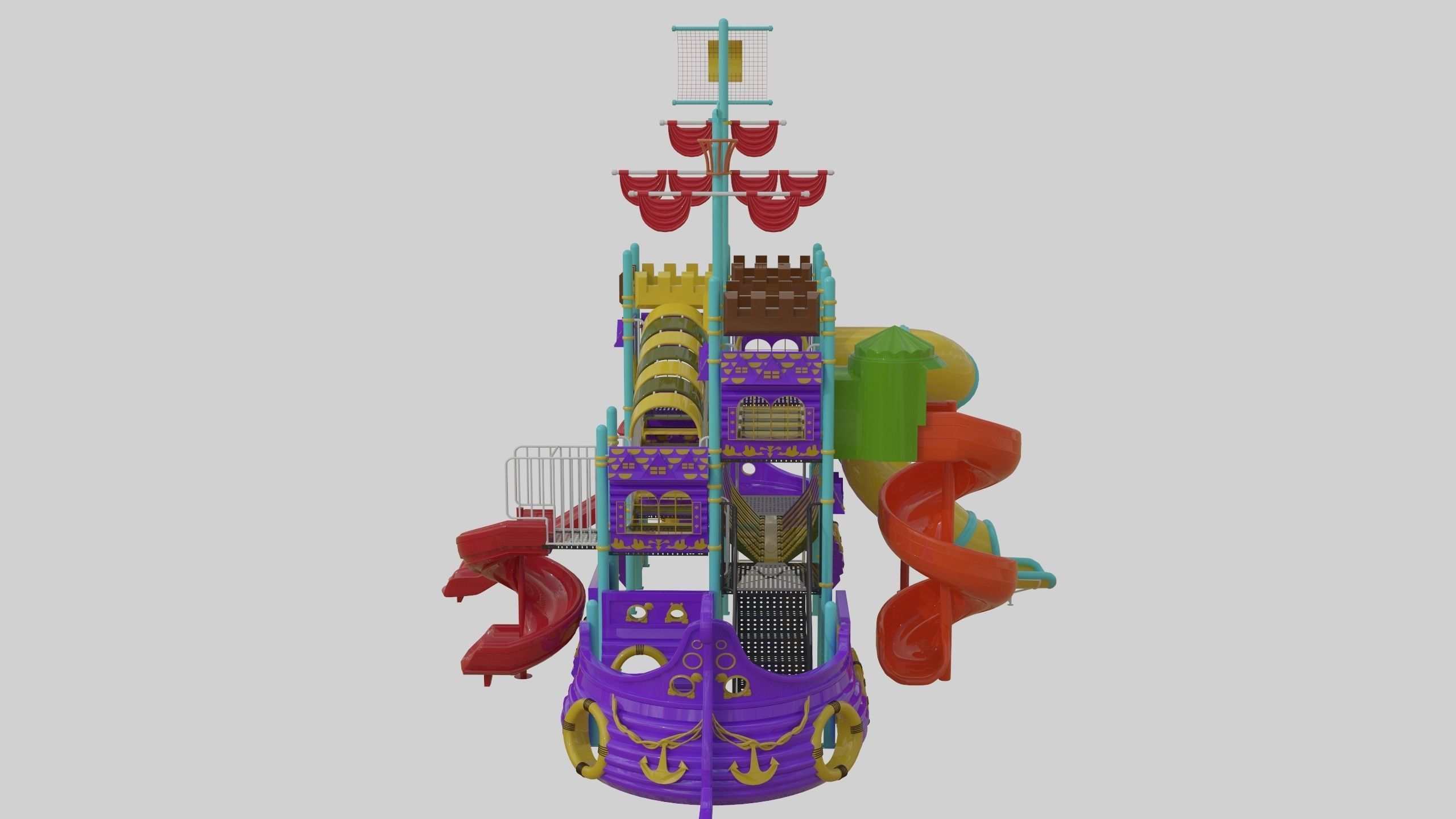 Ship Themed Playground Model - 04 3D model_1