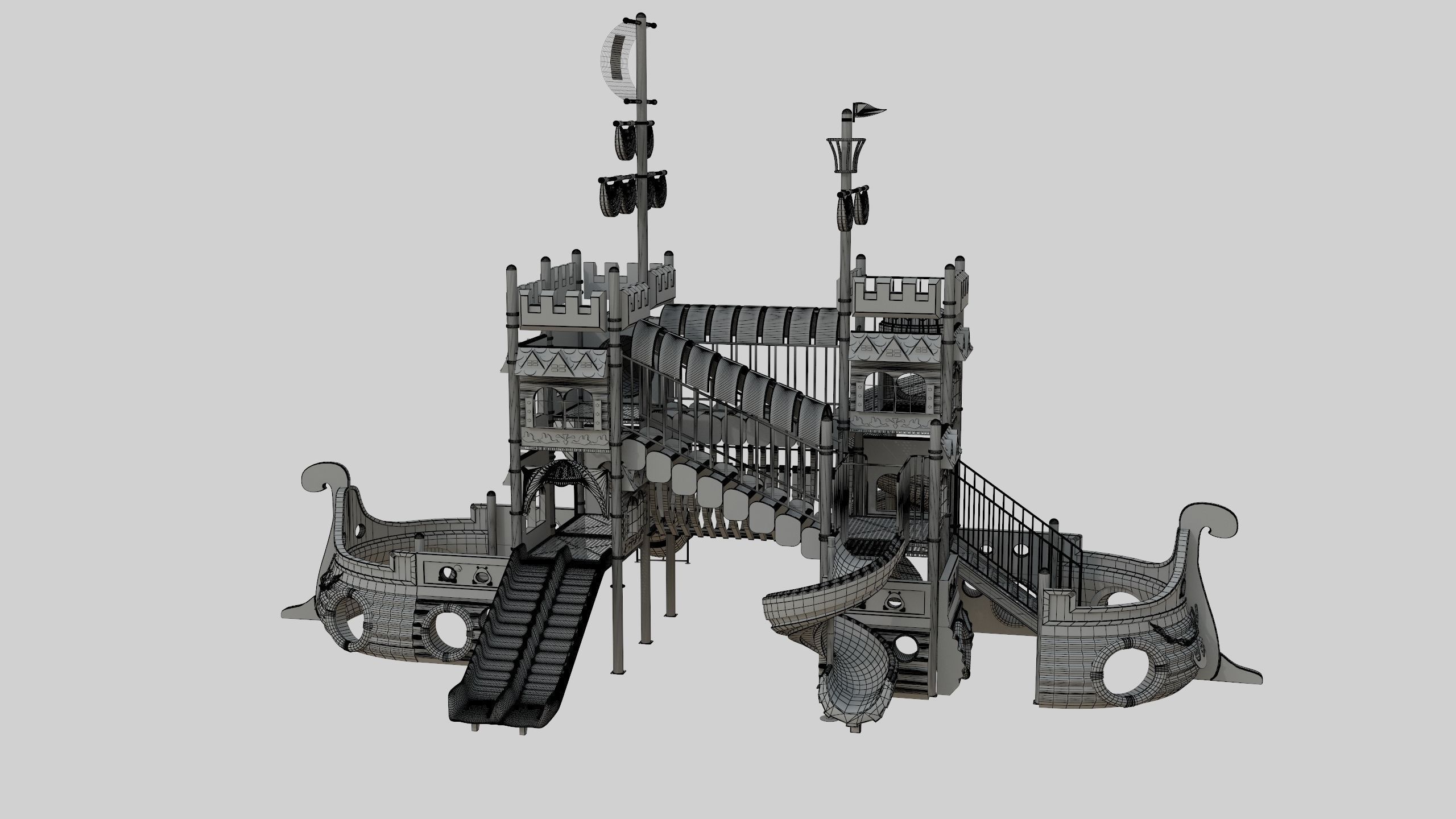 Ship Themed Playground Model - 04 3D model_44