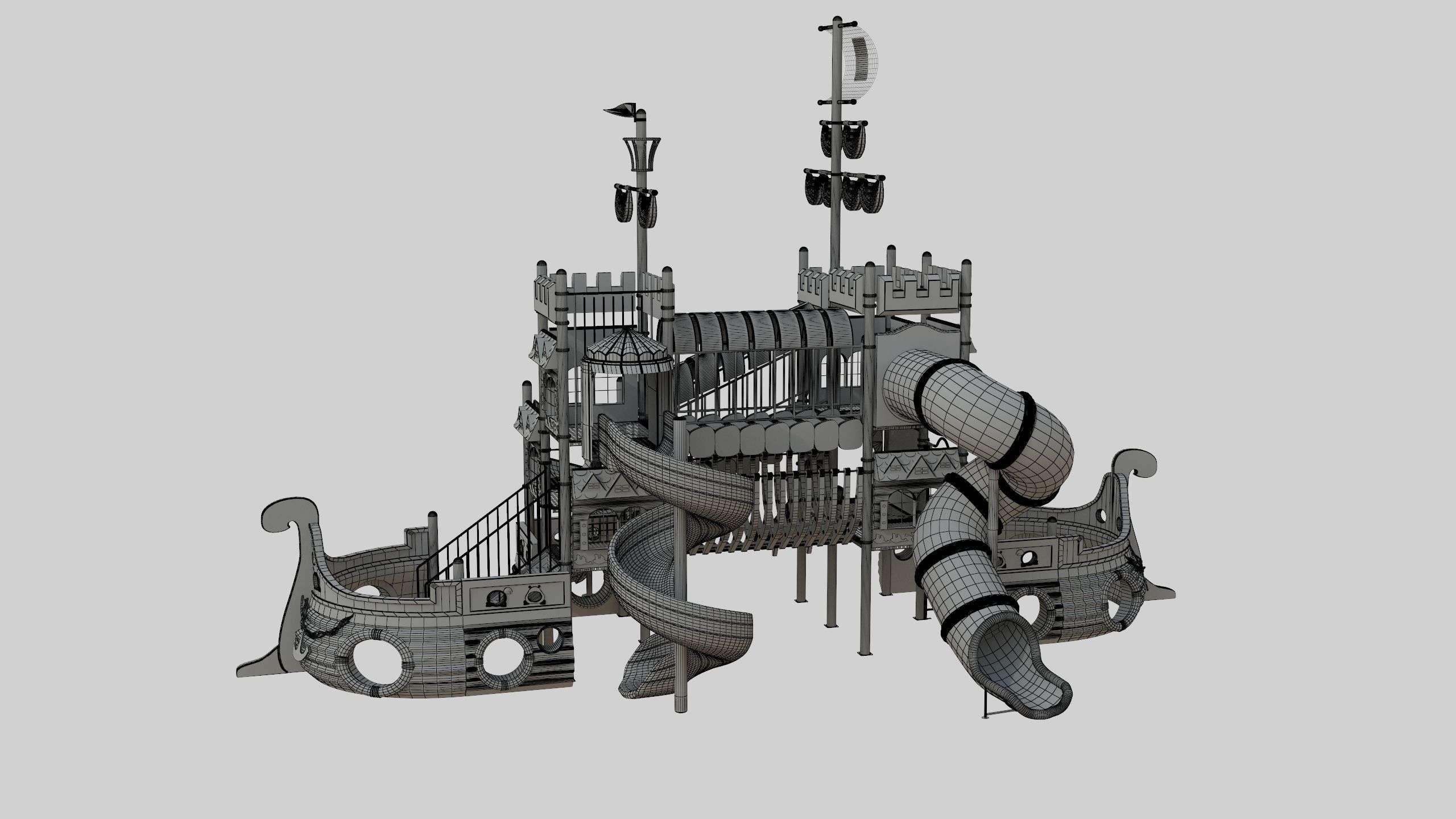 Ship Themed Playground Model - 04 3D model_49