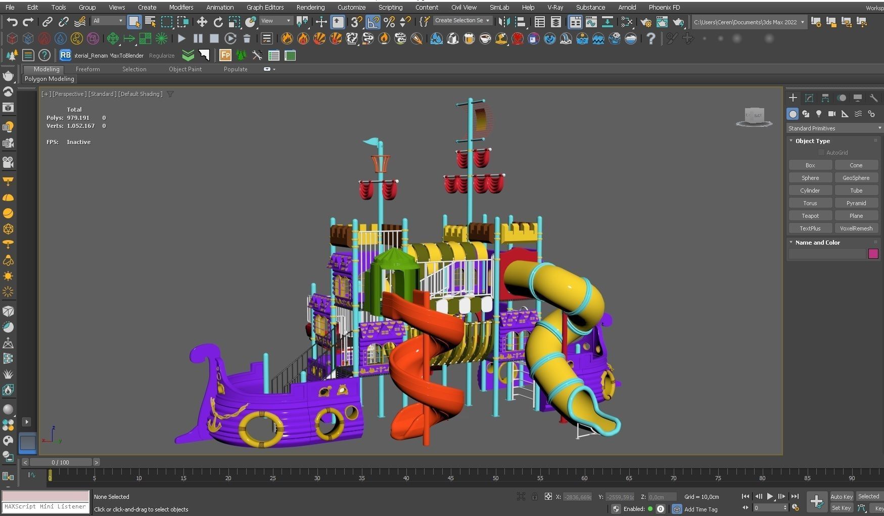 Ship Themed Playground Model - 04 3D model_4