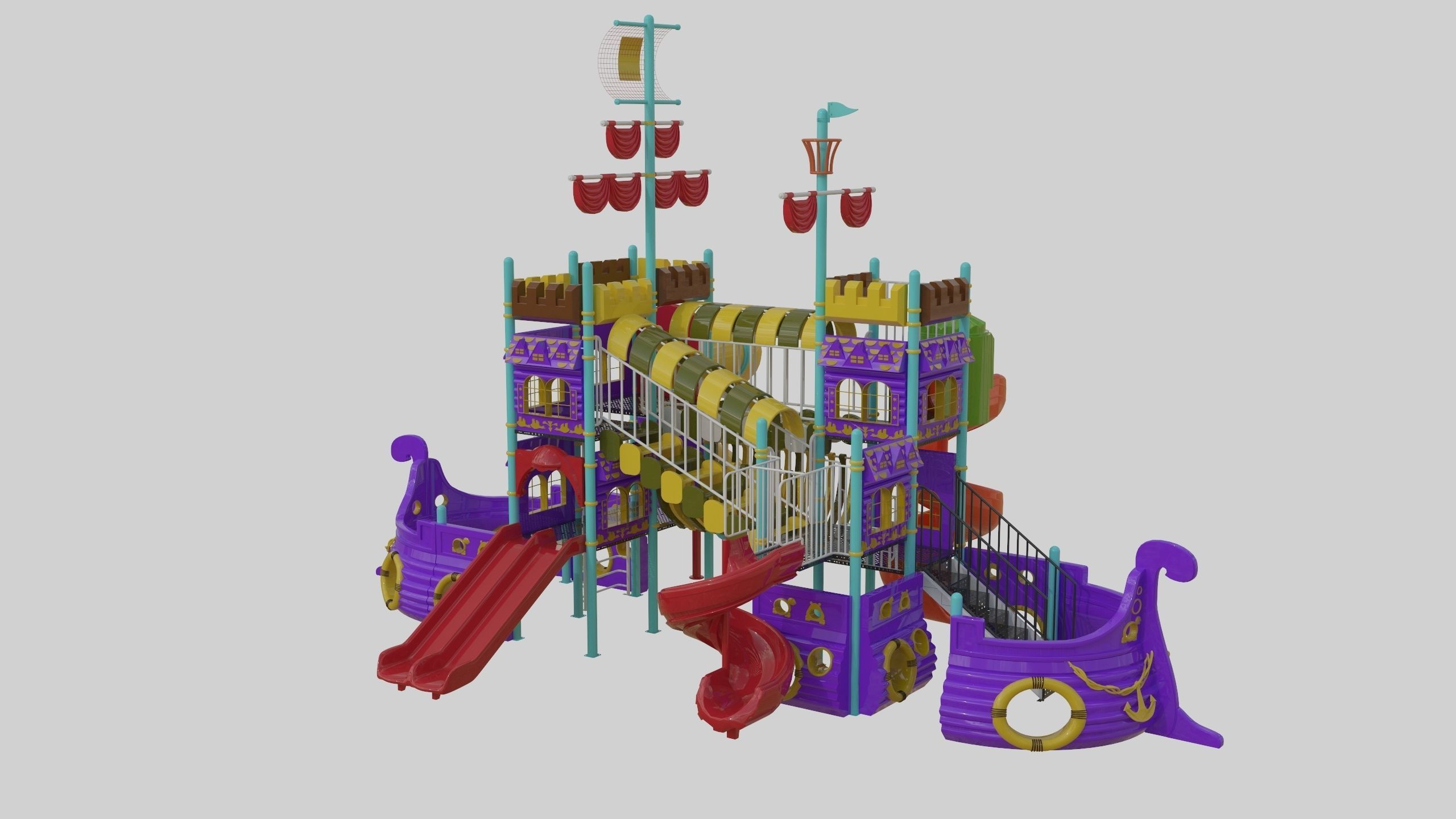 Ship Themed Playground Model - 04 3D model_20