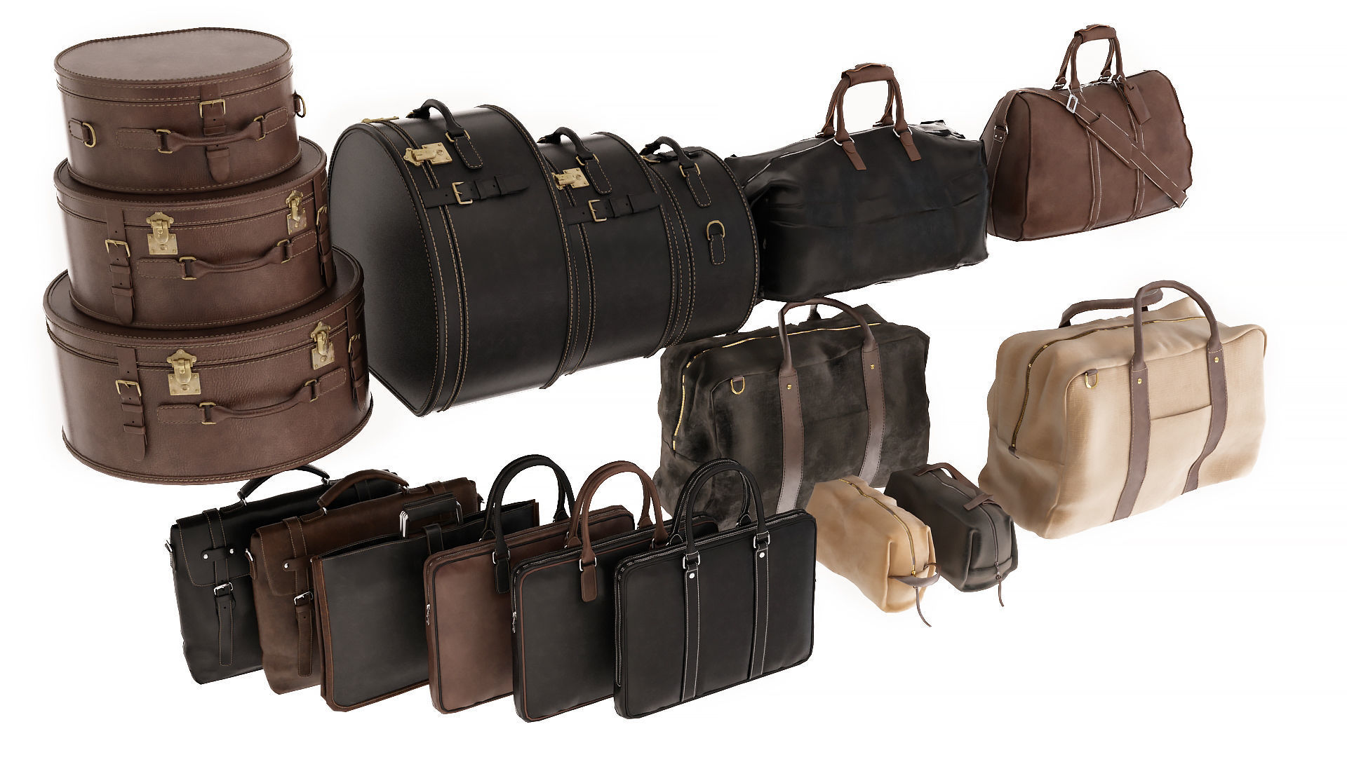 Collection of Bags 3D model_10