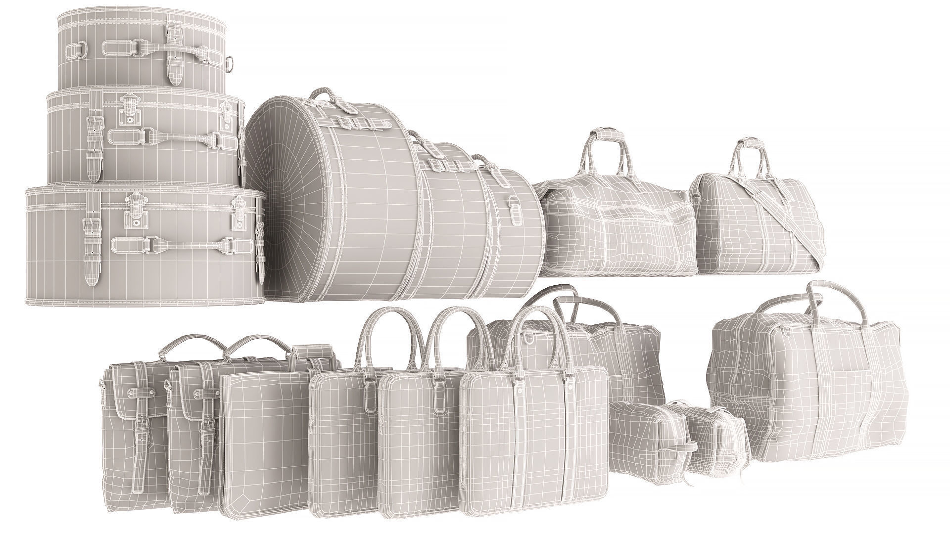 Collection of Bags 3D model_37