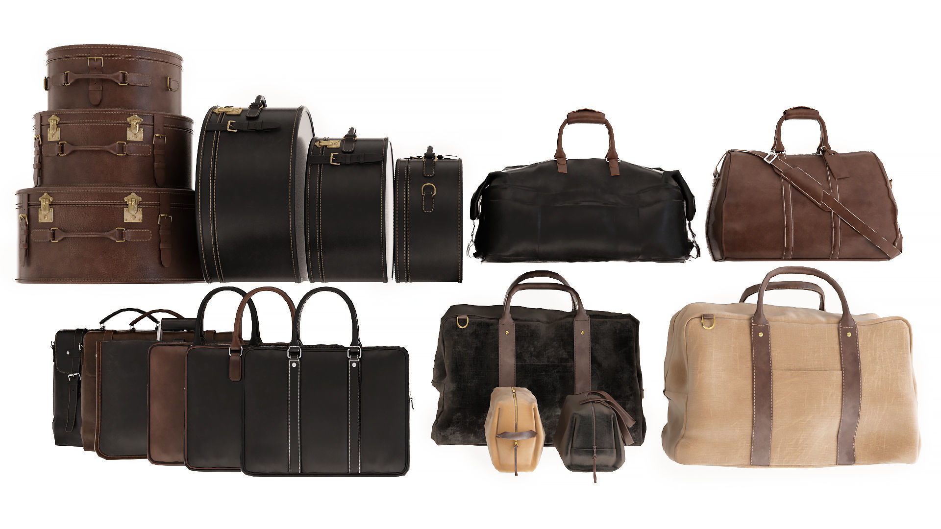 Collection of Bags 3D model_9