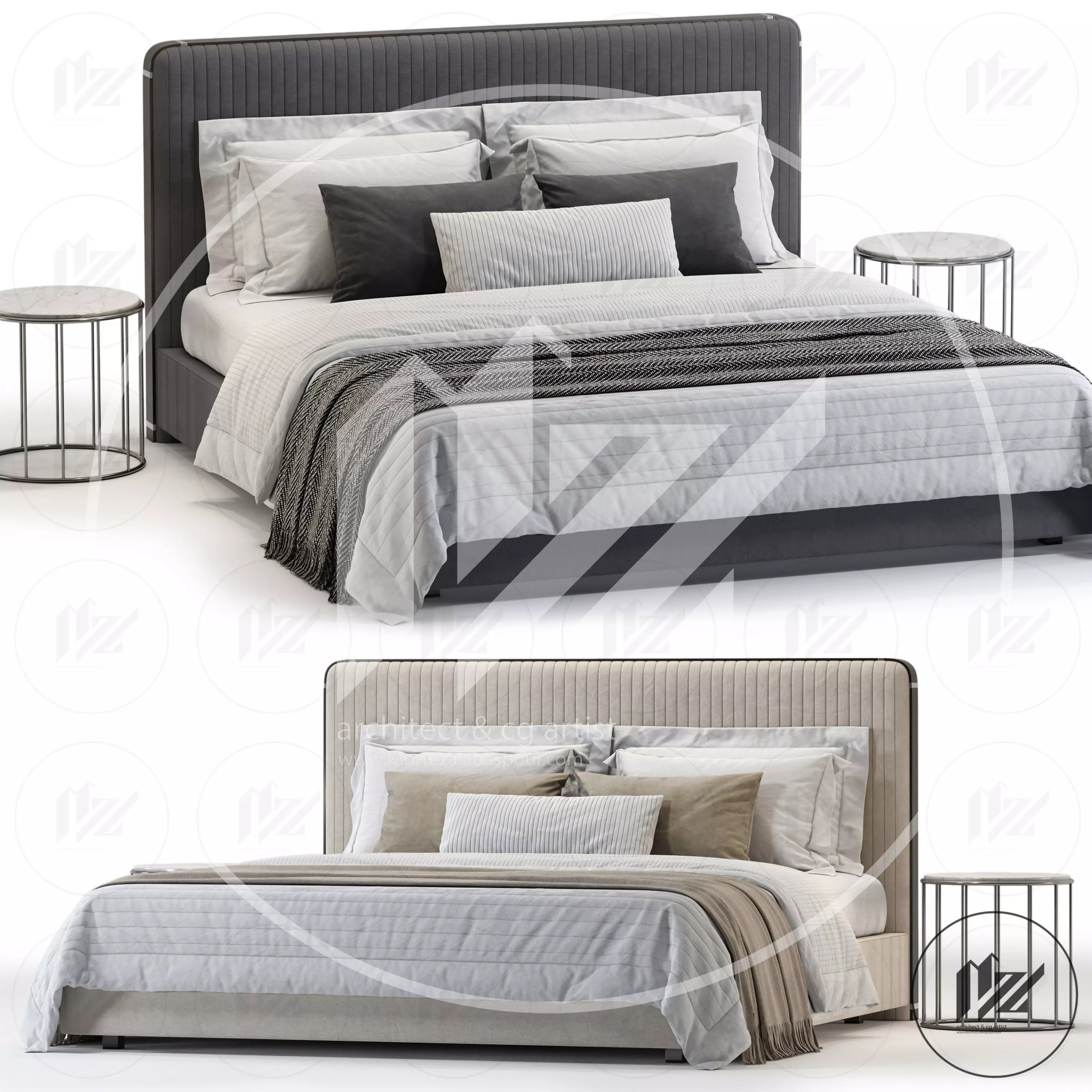 laskasas Anny bed 3D model