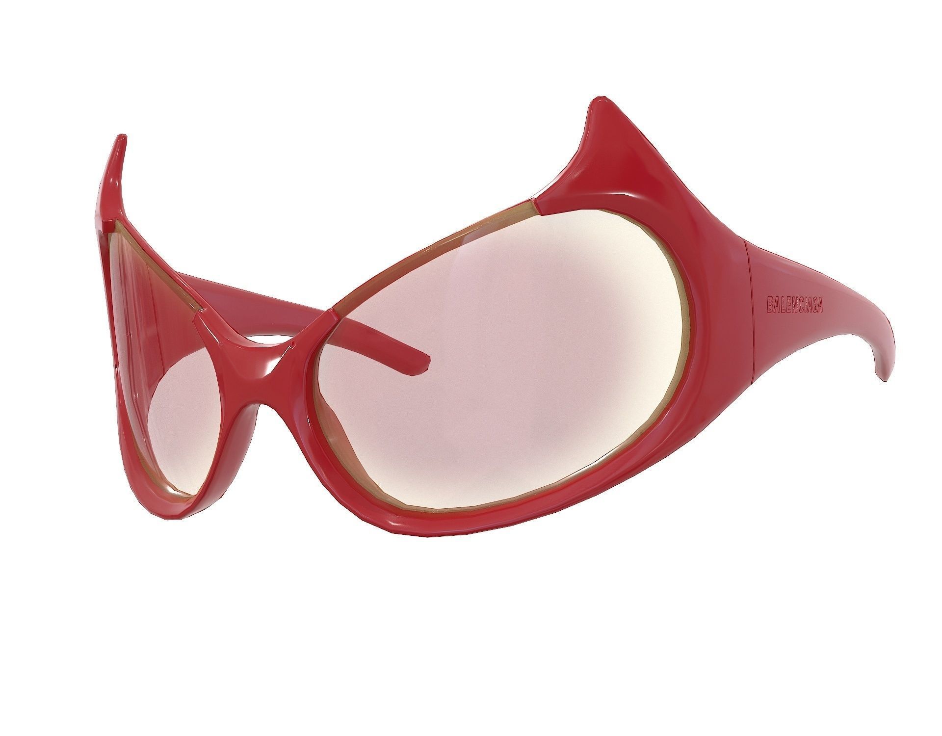 Balenciaga Gotham Cat Sunglasses Low-poly 3D model_7