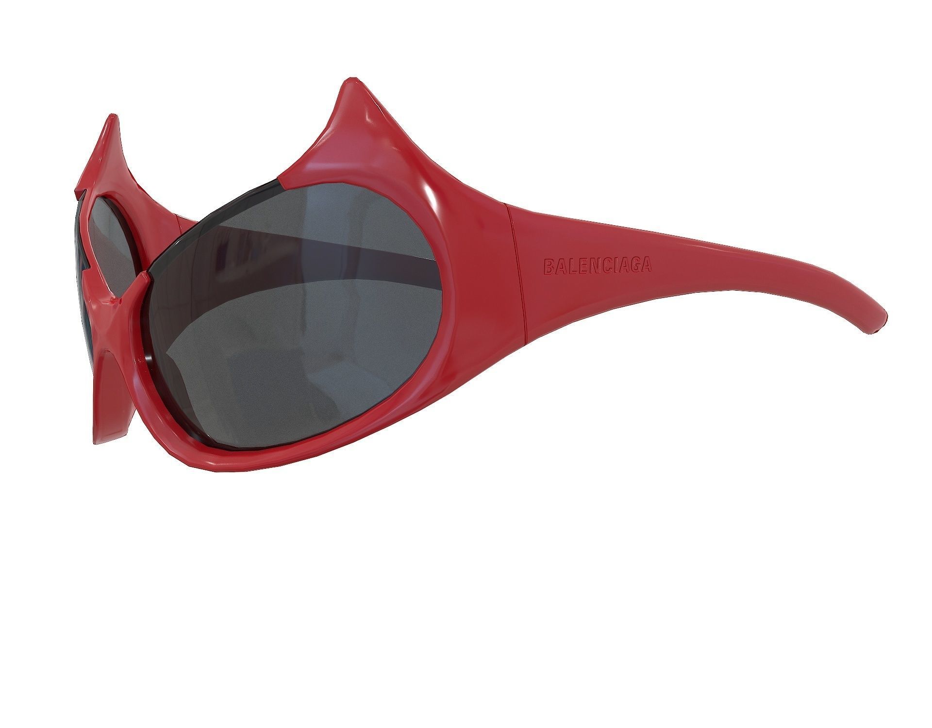 Balenciaga Gotham Cat Sunglasses Low-poly 3D model_9