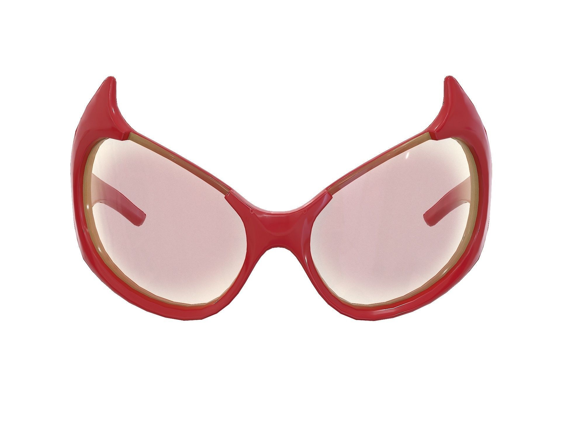 Balenciaga Gotham Cat Sunglasses Low-poly 3D model_4