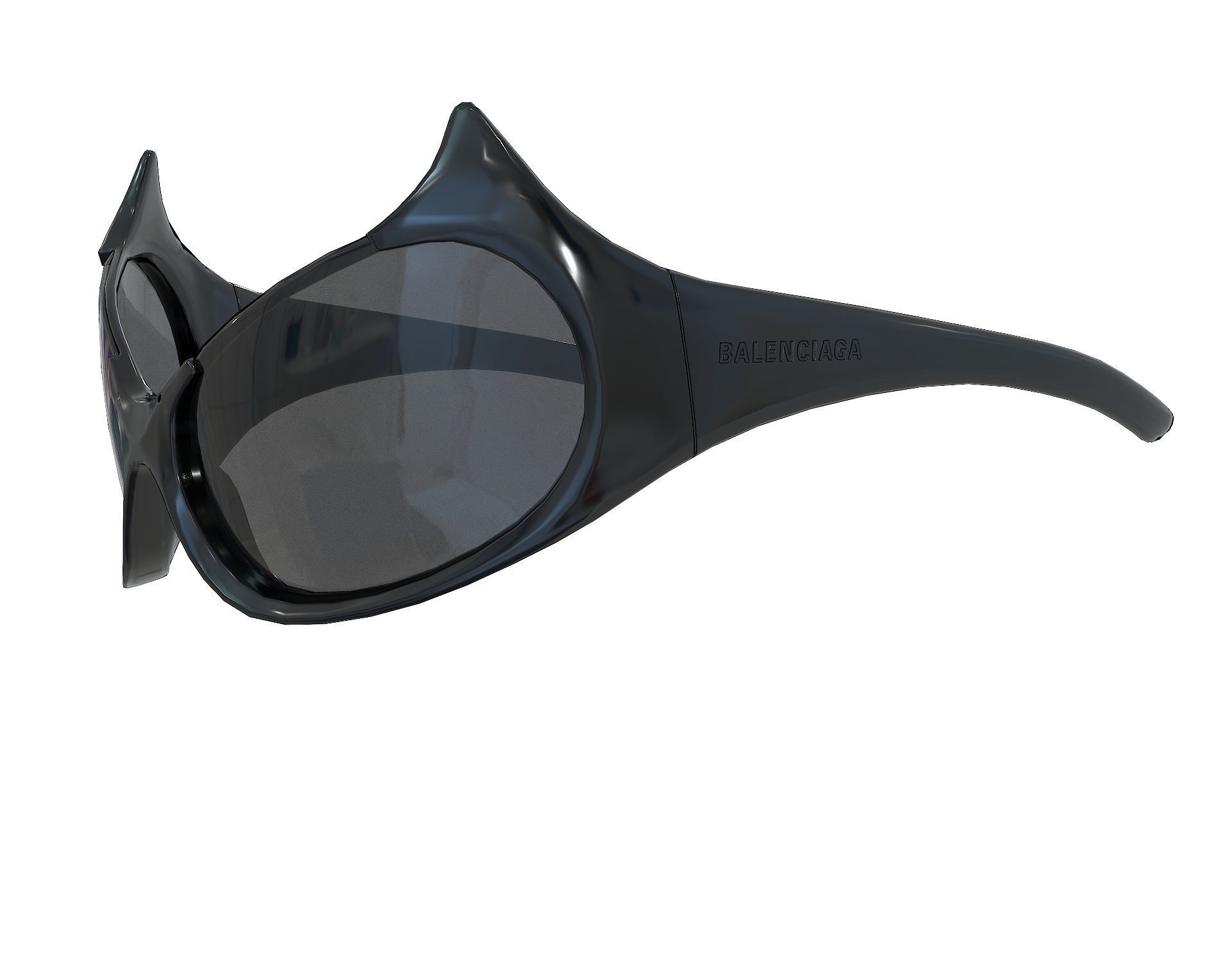 Balenciaga Gotham Cat Sunglasses Low-poly 3D model_1