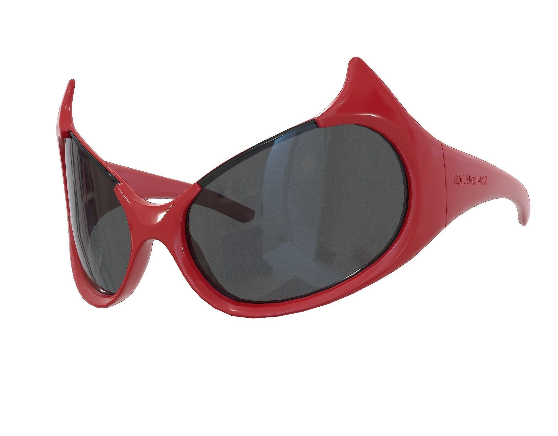 Balenciaga Gotham Cat Sunglasses Low-poly 3D model_6