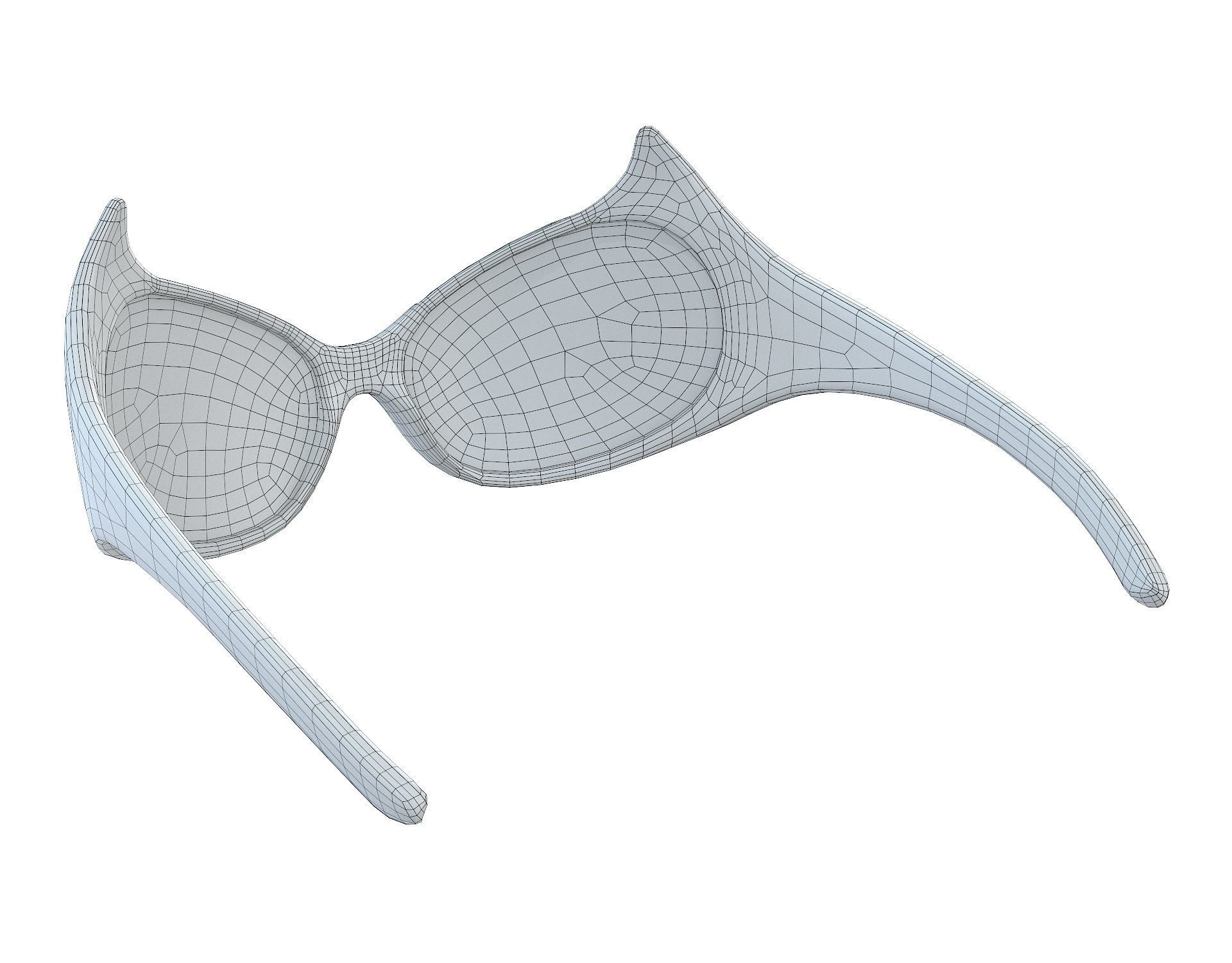 Balenciaga Gotham Cat Sunglasses Low-poly 3D model_12