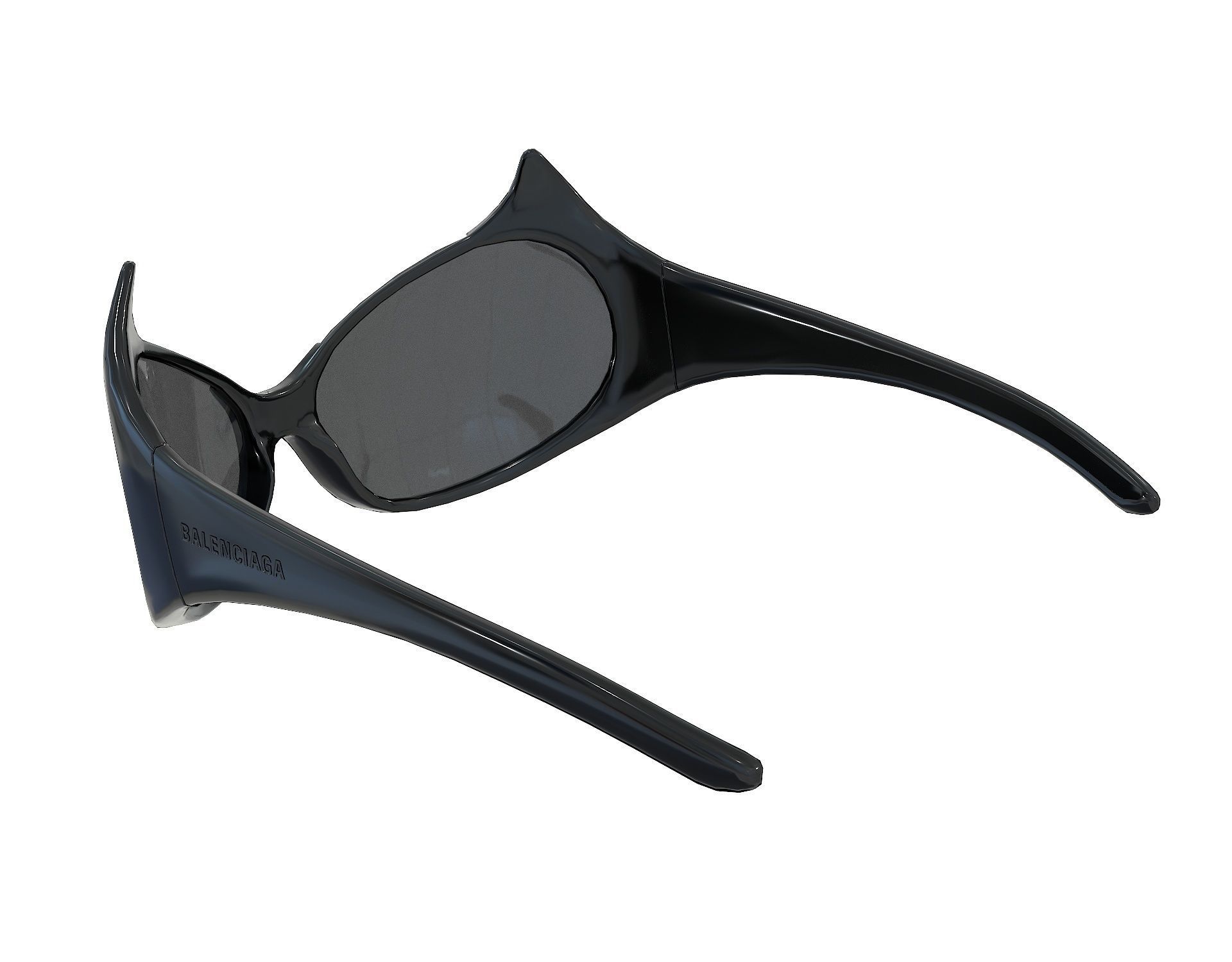 Balenciaga Gotham Cat Sunglasses Low-poly 3D model_8