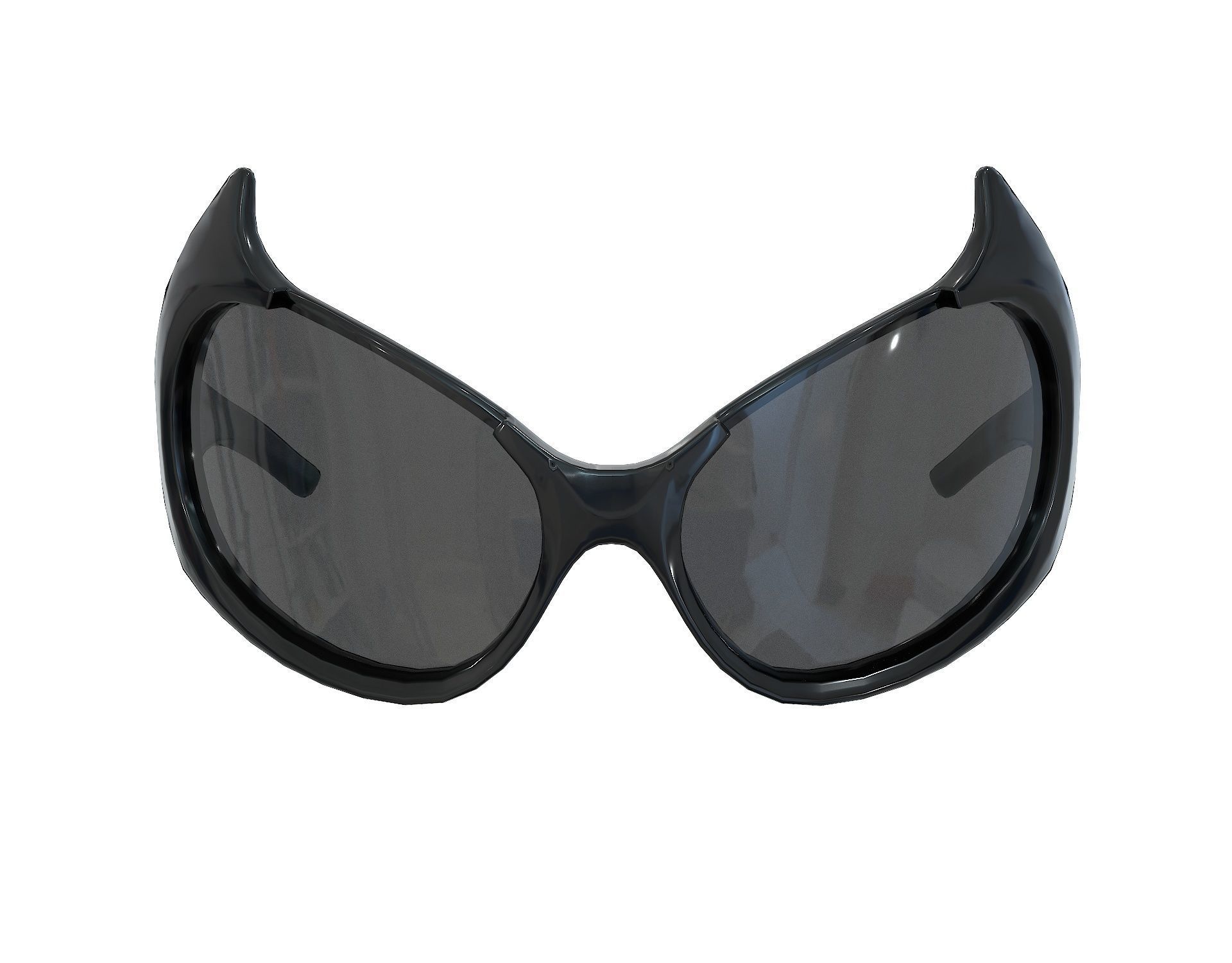 Balenciaga Gotham Cat Sunglasses Low-poly 3D model_3