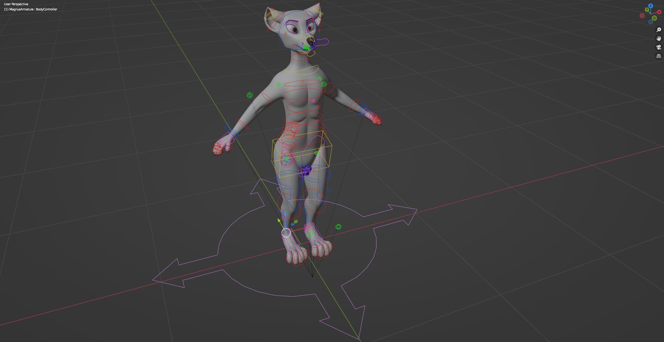 Magnus Anthro Wolf 3D model_46