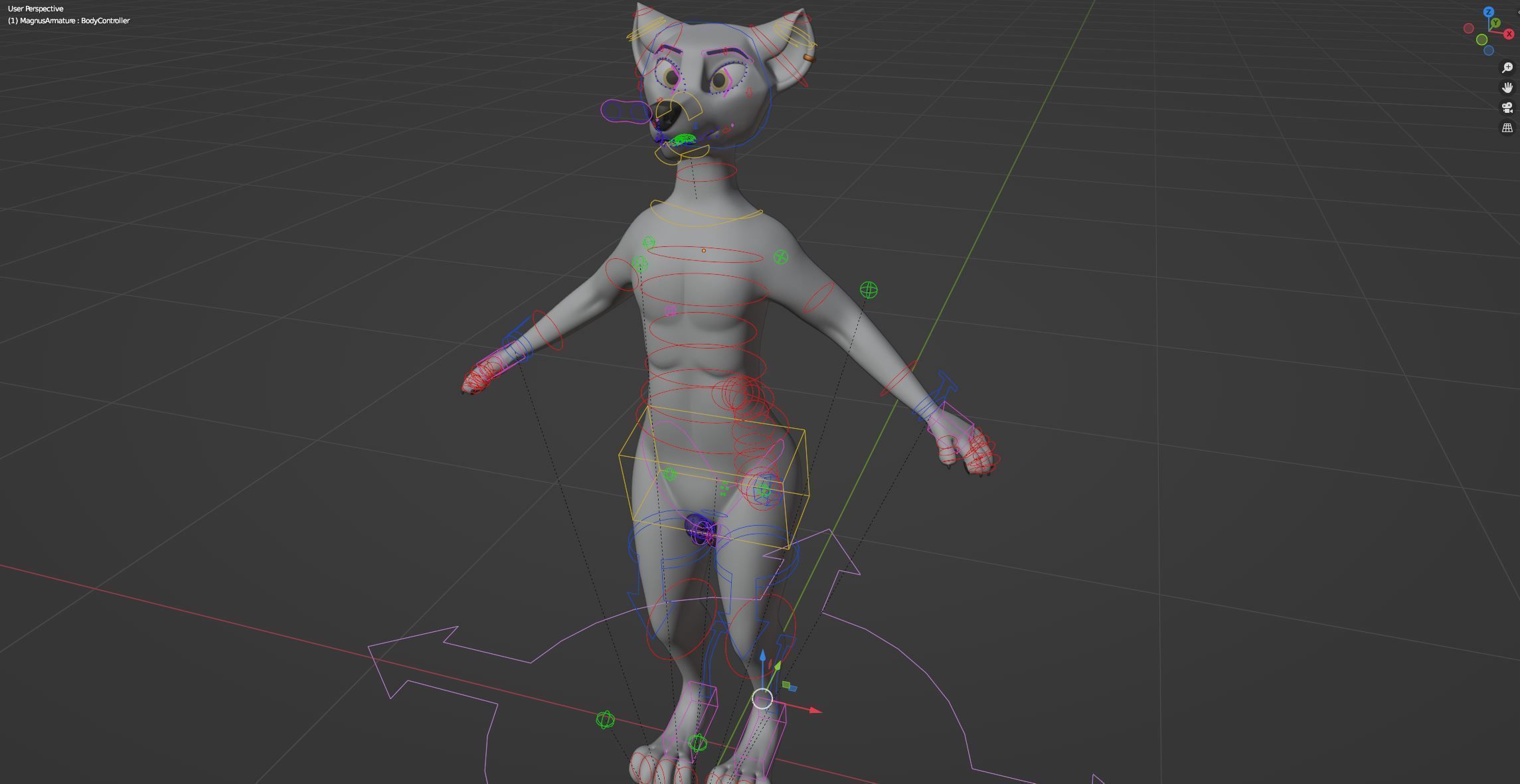 Magnus Anthro Wolf 3D model_47