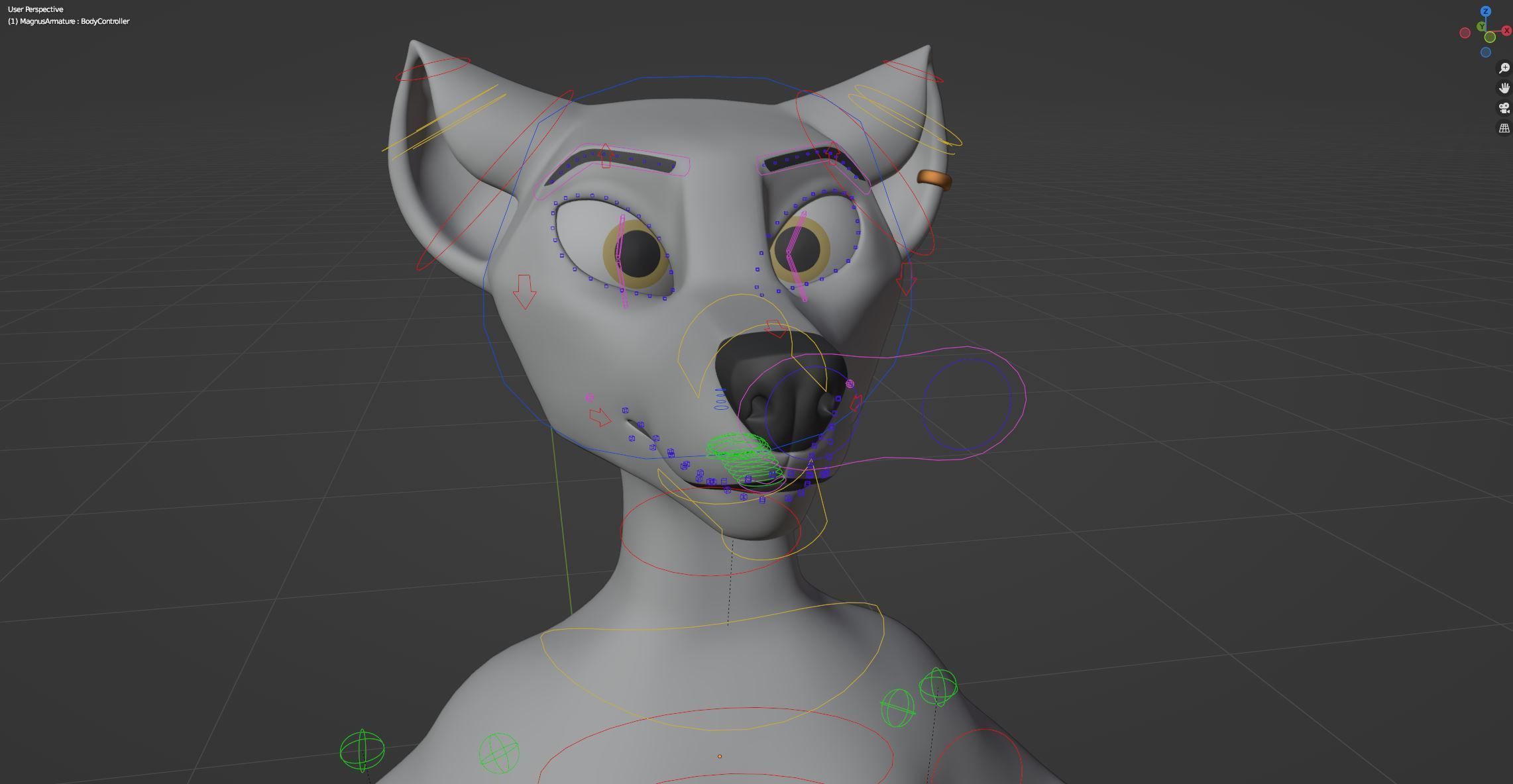 Magnus Anthro Wolf 3D model_54