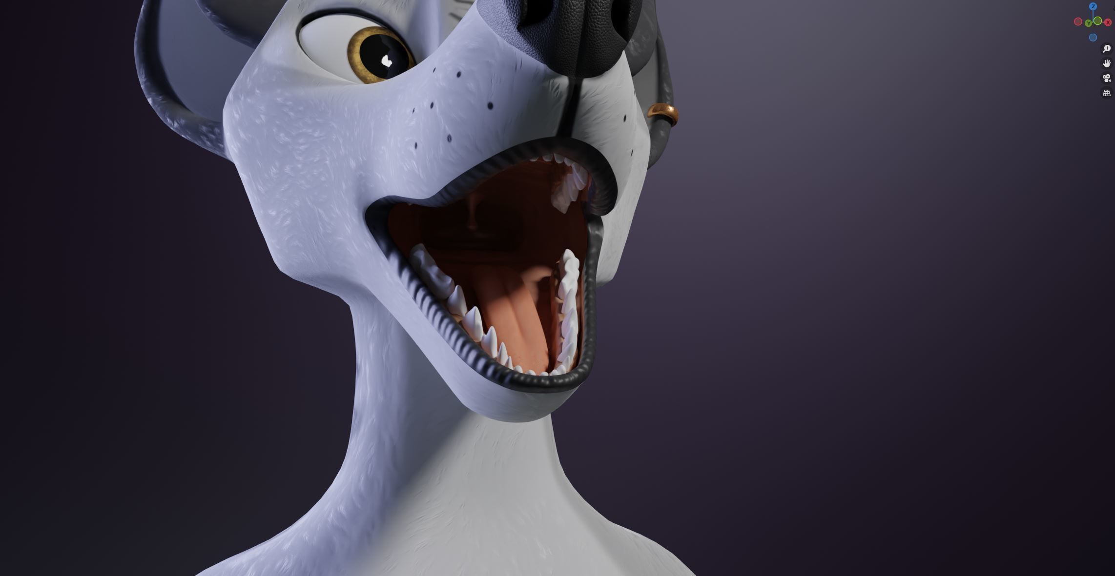 Magnus Anthro Wolf 3D model_100