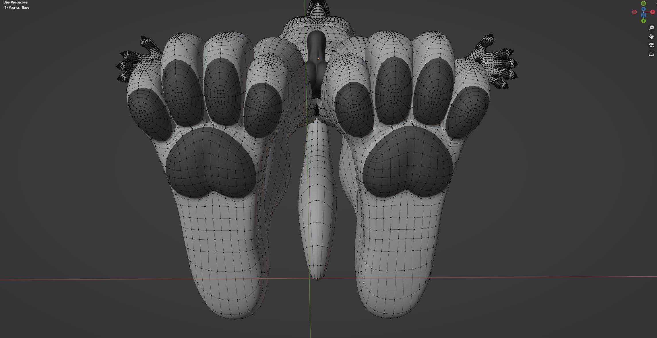 Magnus Anthro Wolf 3D model_82