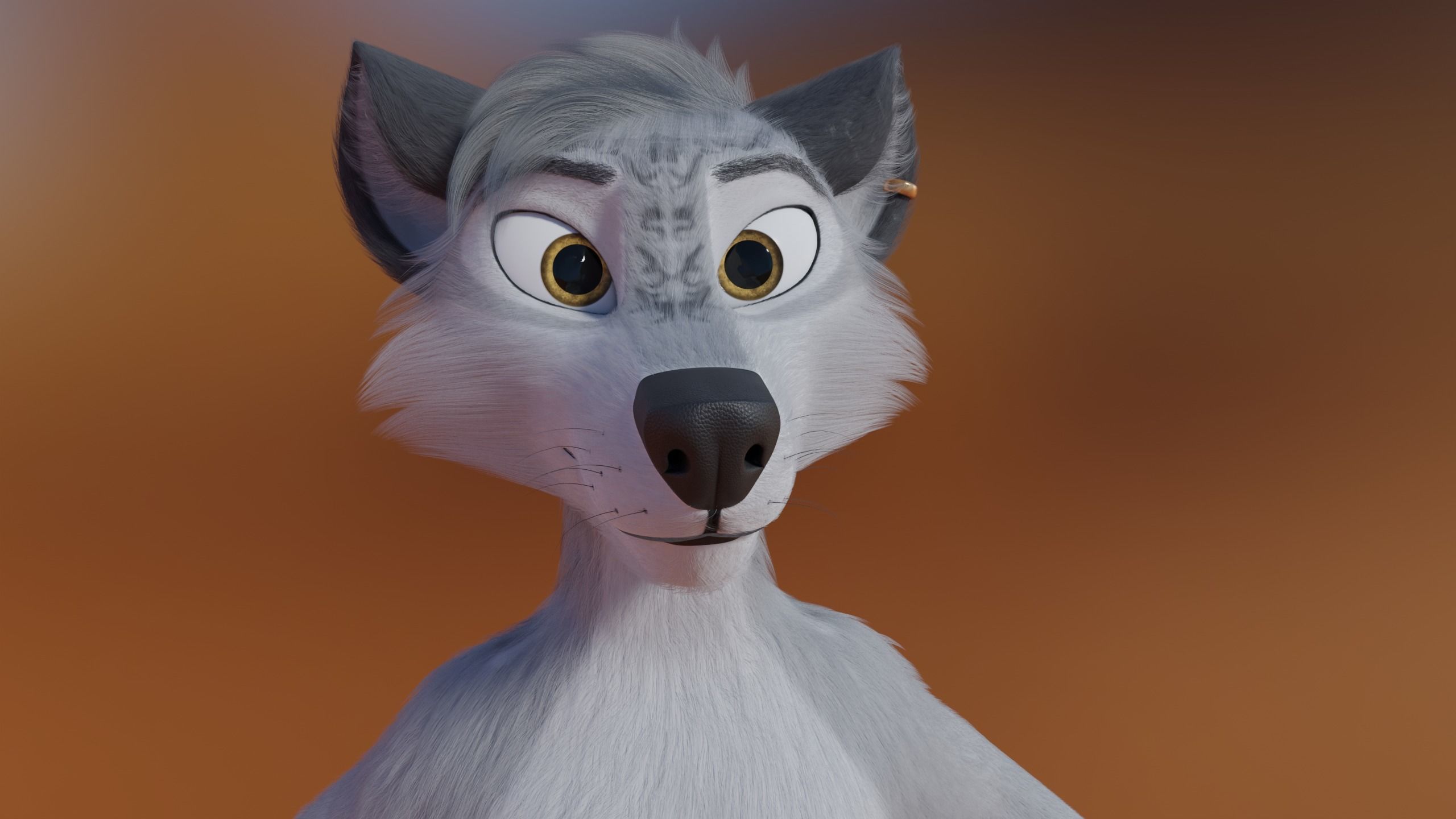 Magnus Anthro Wolf 3D model_28