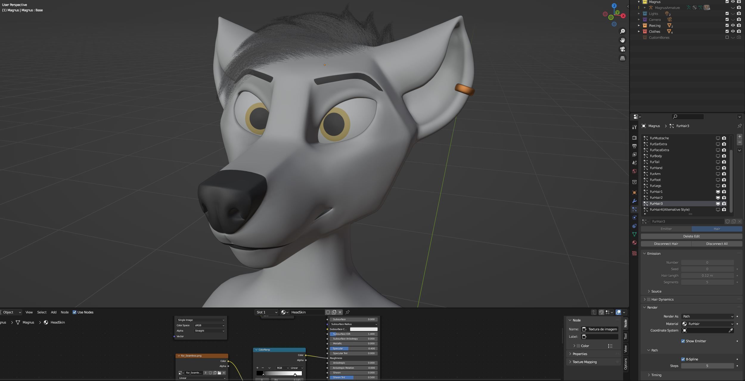 Magnus Anthro Wolf 3D model_109