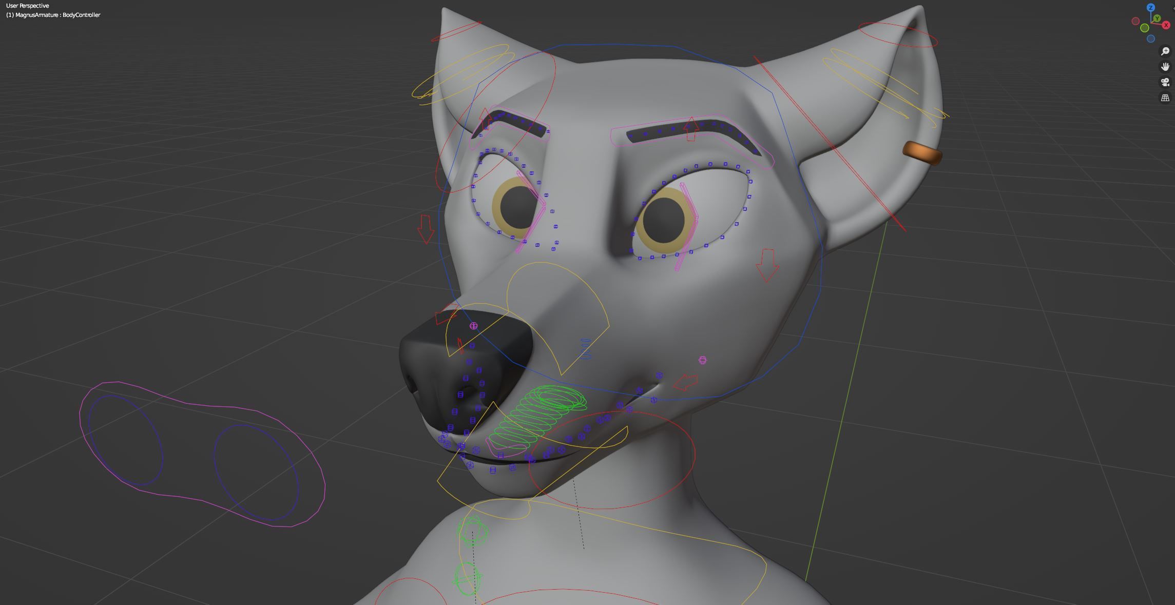 Magnus Anthro Wolf 3D model_55