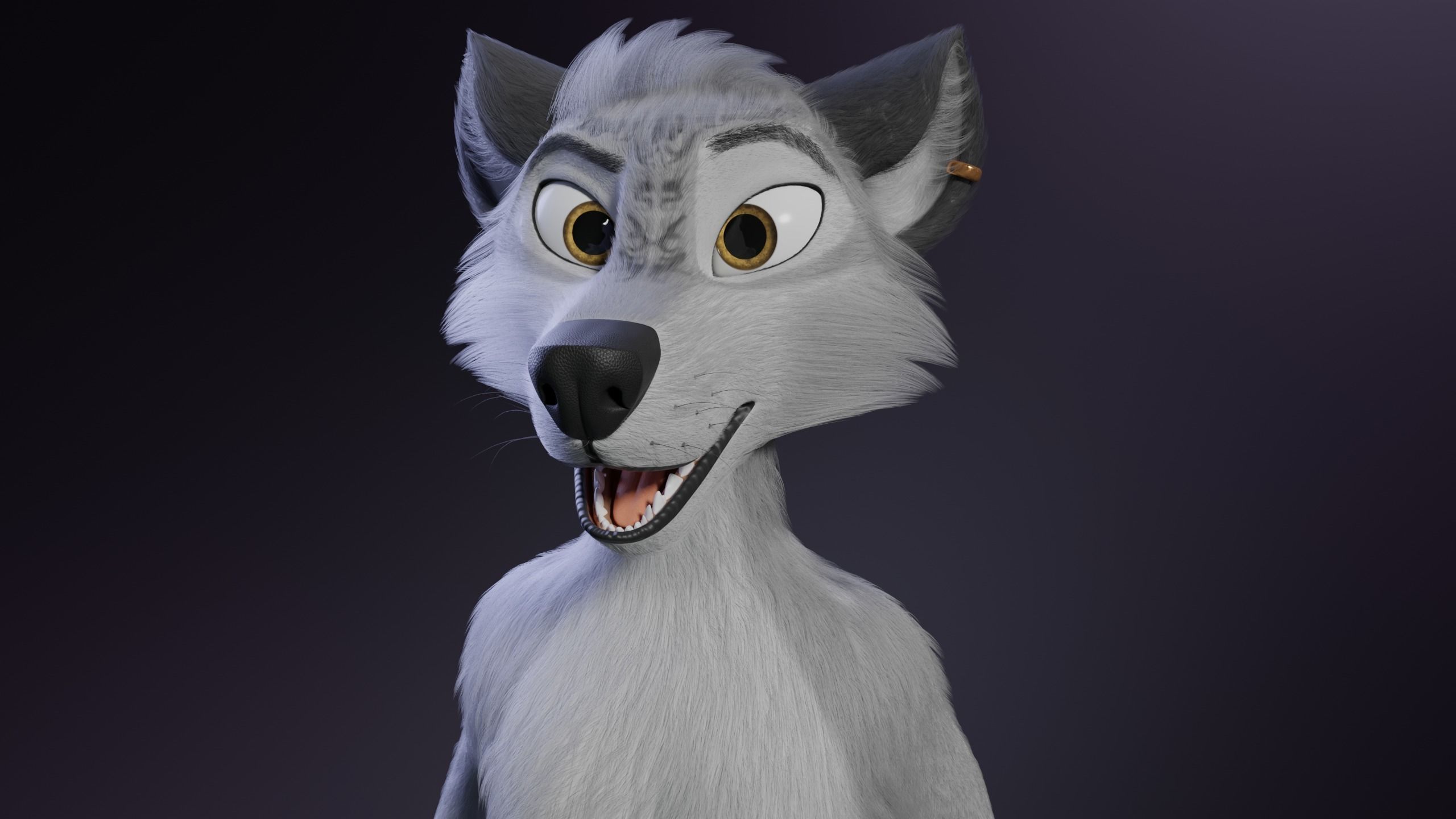 Magnus Anthro Wolf 3D model_40