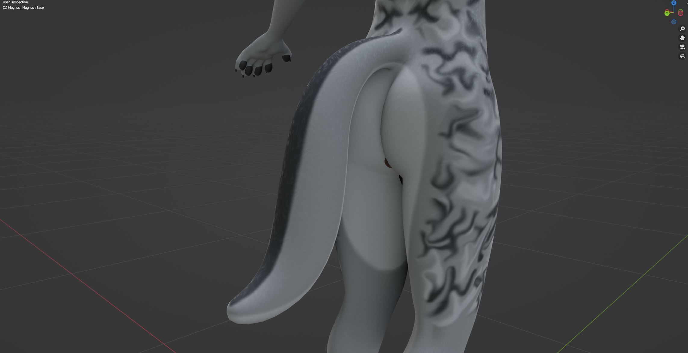 Magnus Anthro Wolf 3D model_70