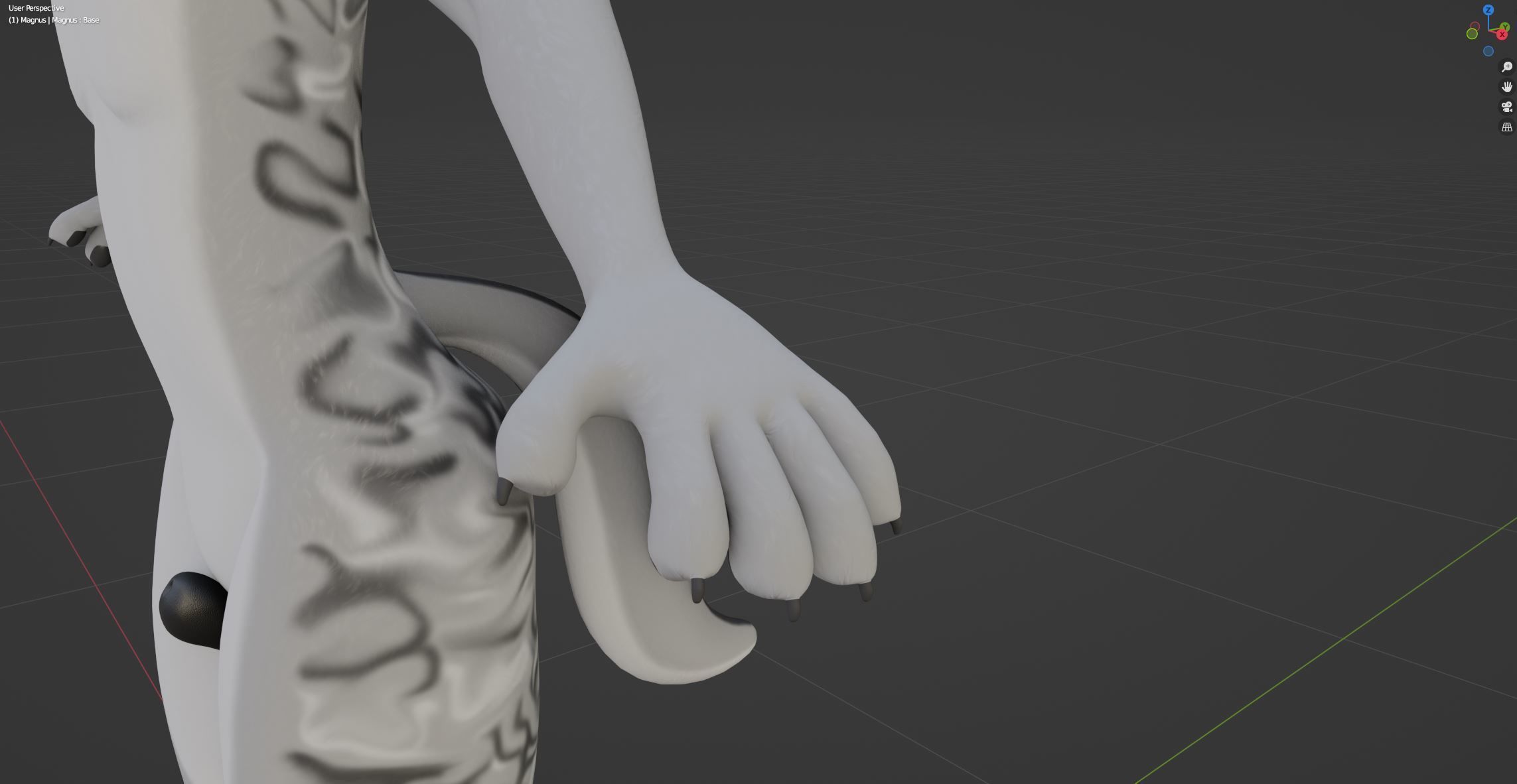 Magnus Anthro Wolf 3D model_66