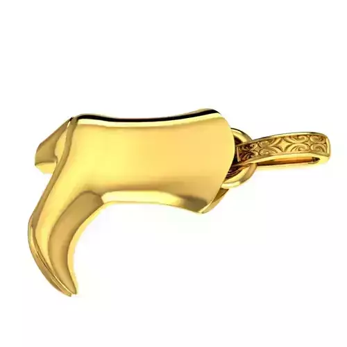 Vintage Mens Shoes Zapato bail 3D model Jewelry Pendant 3D print model