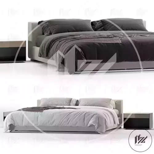  Flexform Groundpiece Bed 