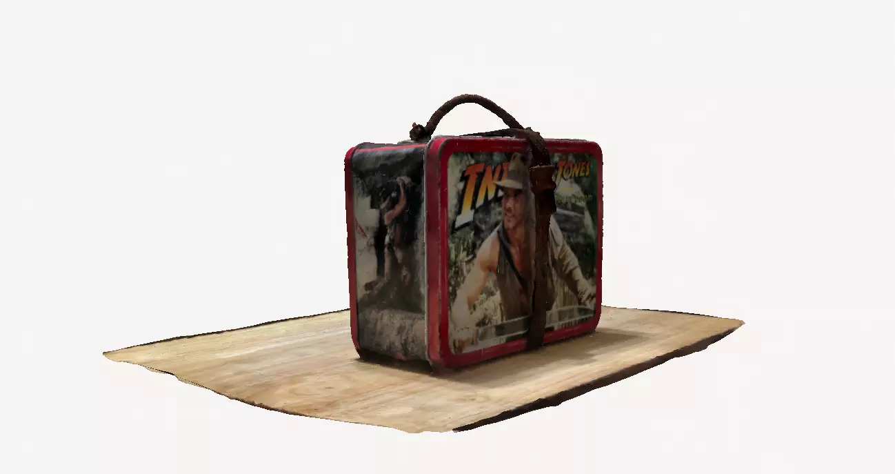 Indiana Jones and the Temple of doom Lunch Box Low-poly 3D model_0