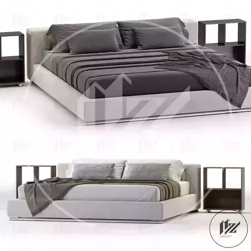 Flexform Groundpiece Bed No2