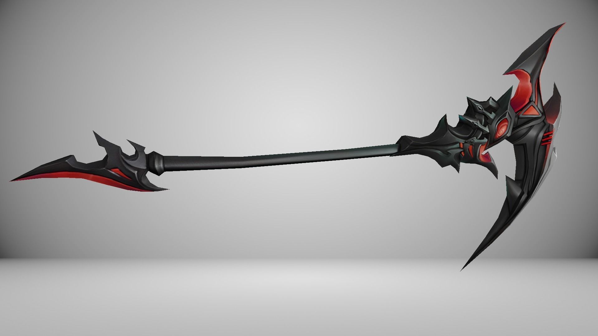 Futuristic Scythe Low-poly 3D model_8